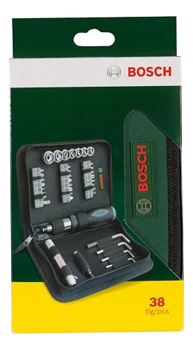 Detalle 2 de Bosch astuccio per avvitamento da 38 pezzi con cricchetto e portainserti