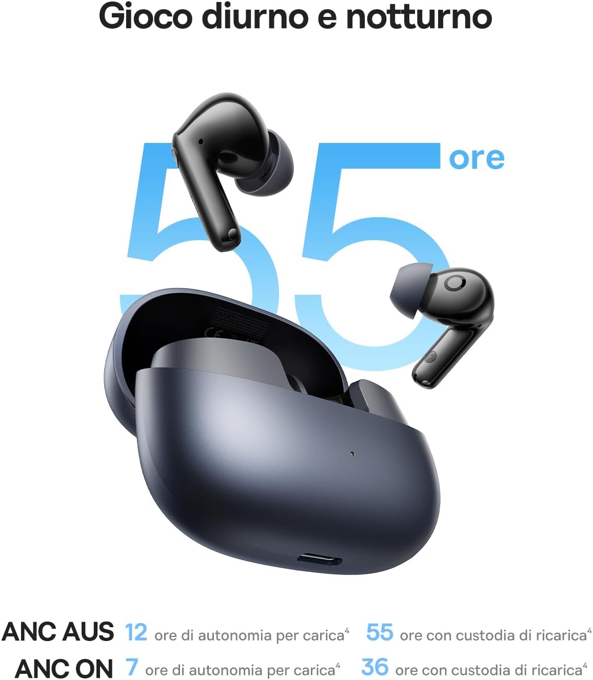 Thumbnail 6 de Baseus EP10 Pro: cuffie Bluetooth in-ear con ANC fino a -50 dB, LDAC e 6 microfoni AI