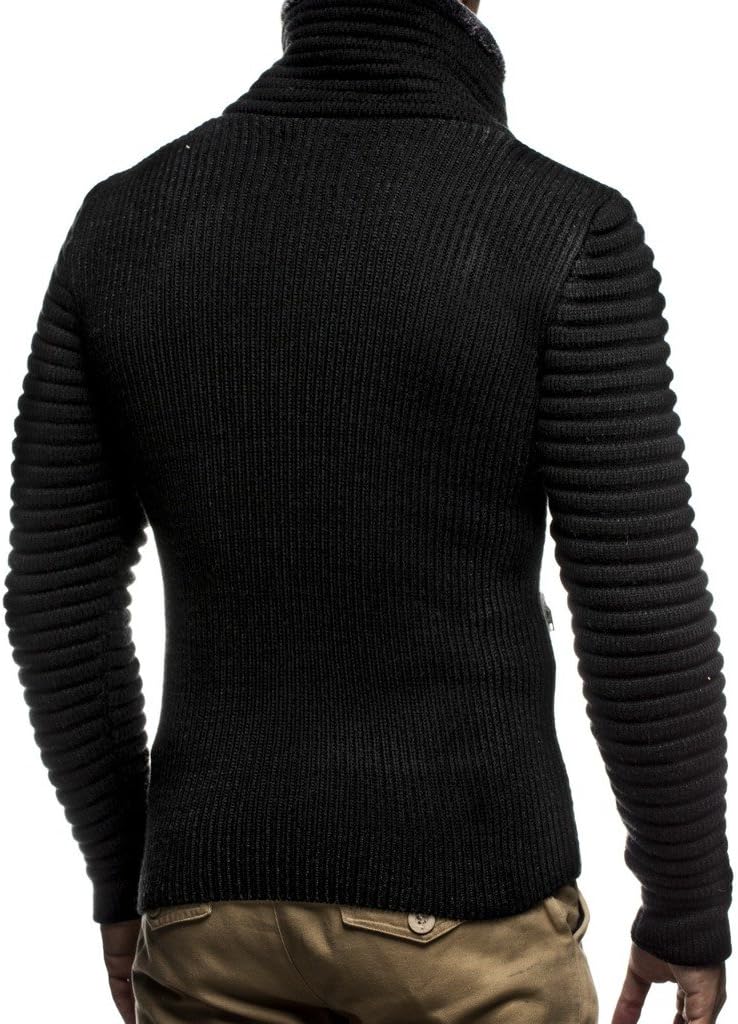 Thumbnail 3 de Leif Nelson Giacca Uomo in Maglia Cardigan Collo a Scialle LN-5065