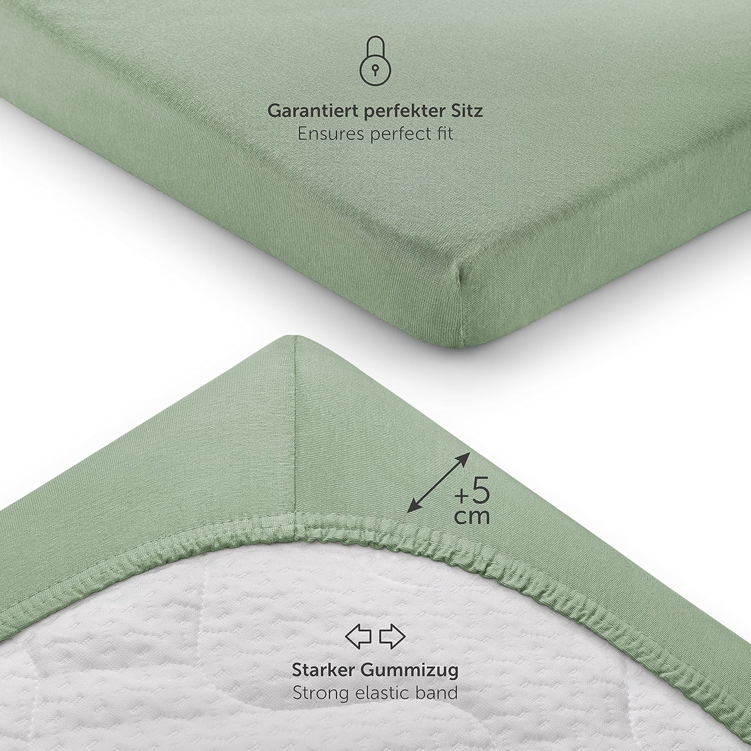 Thumbnail 1 de Laleni Drap et Housse Certifié OEKO-TEX 100% Coton – Tapis et Matelas Parc 100x100 – Lit Parapluie