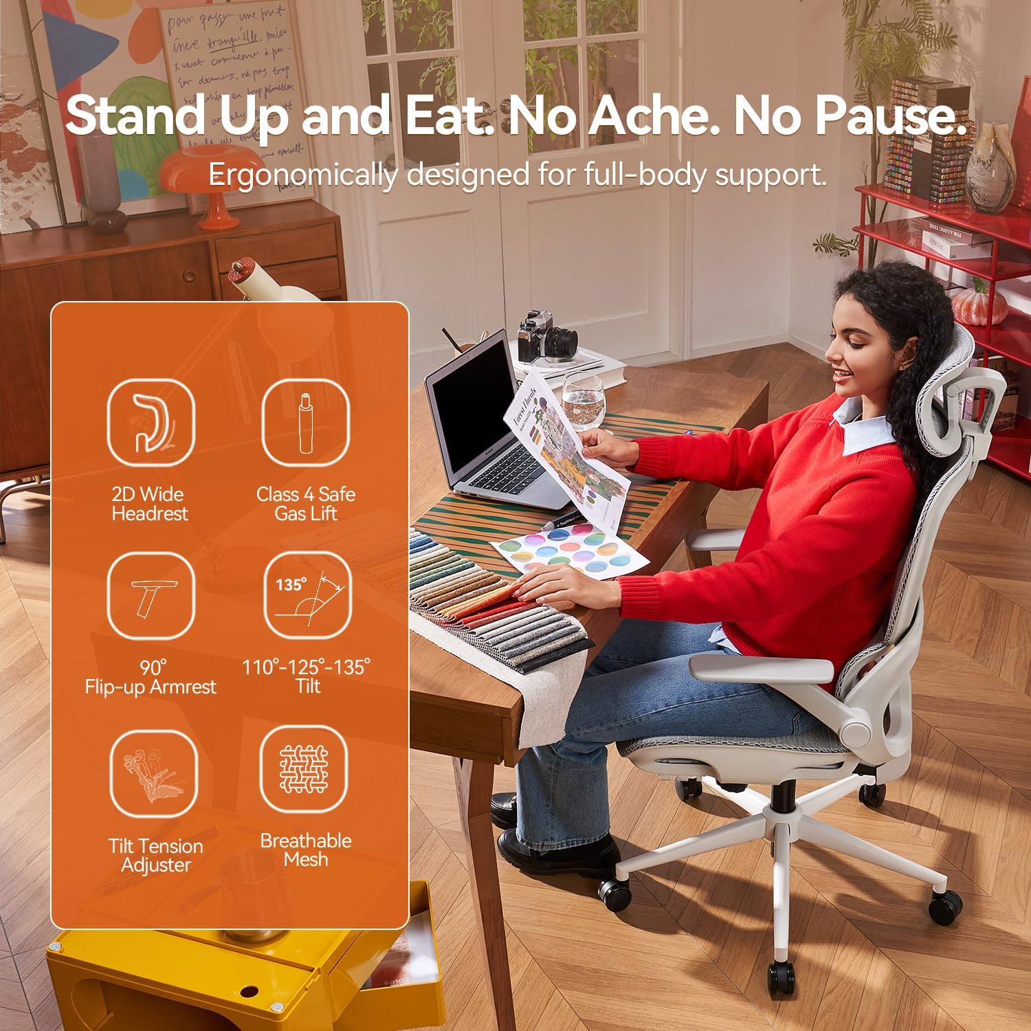 Thumbnail 6 de SIHOO Ergonomic Office Chair B100