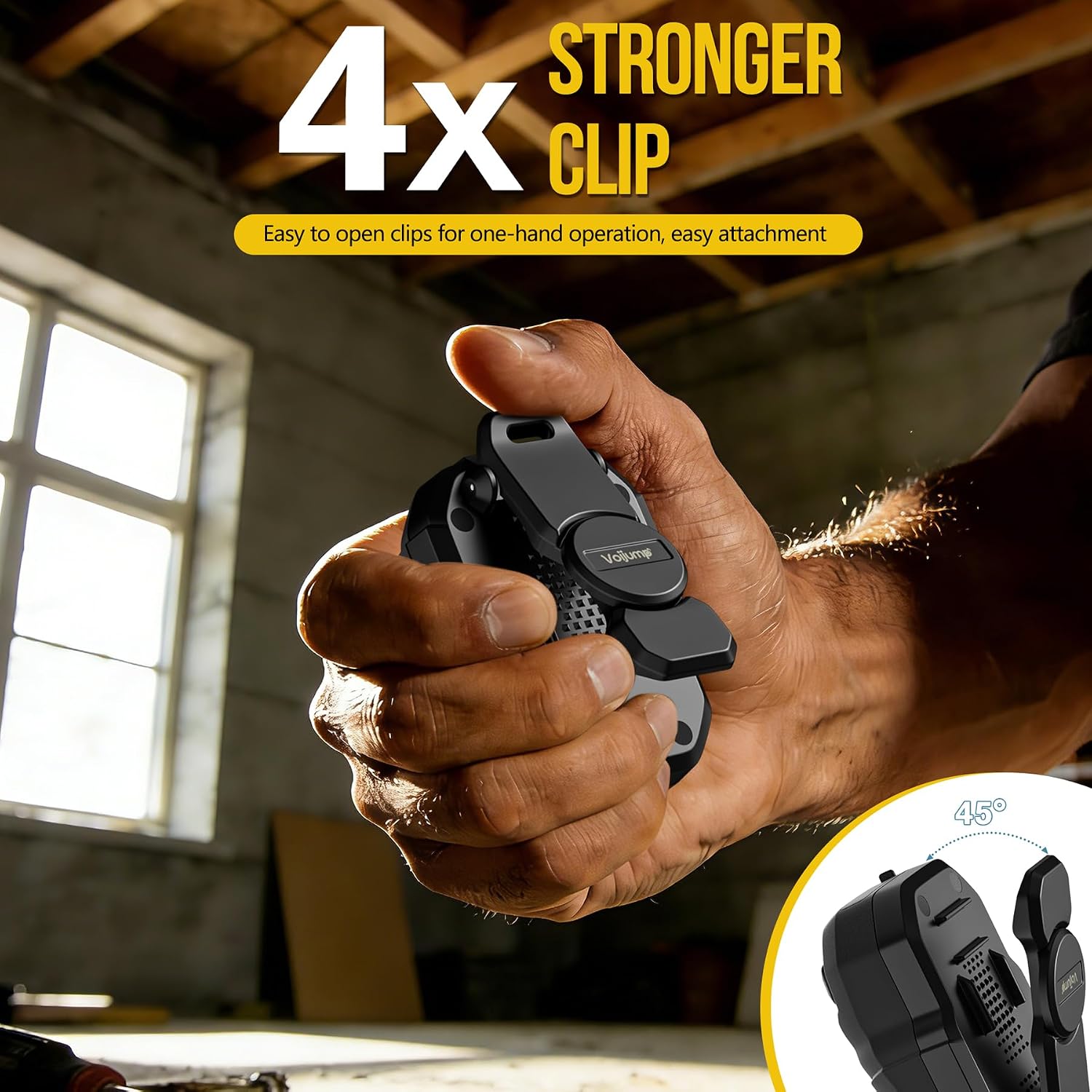 Detalle 2 de Voijump Clip-On Bluetooth Speaker, IP67