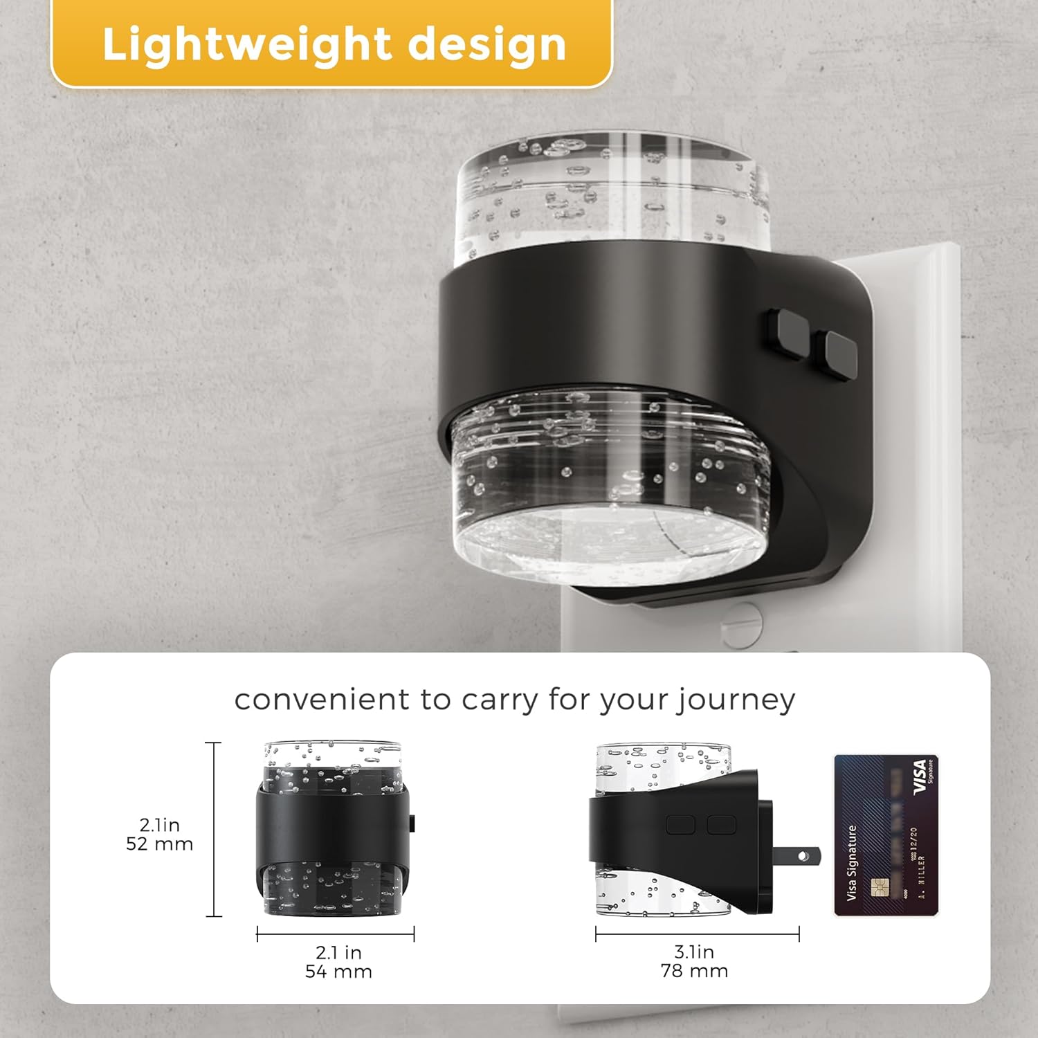 Thumbnail 2 de L LOHAS Bubble LED Night Light with 3 CCTs, Dimming, and Dusk-to-Dawn Sensor