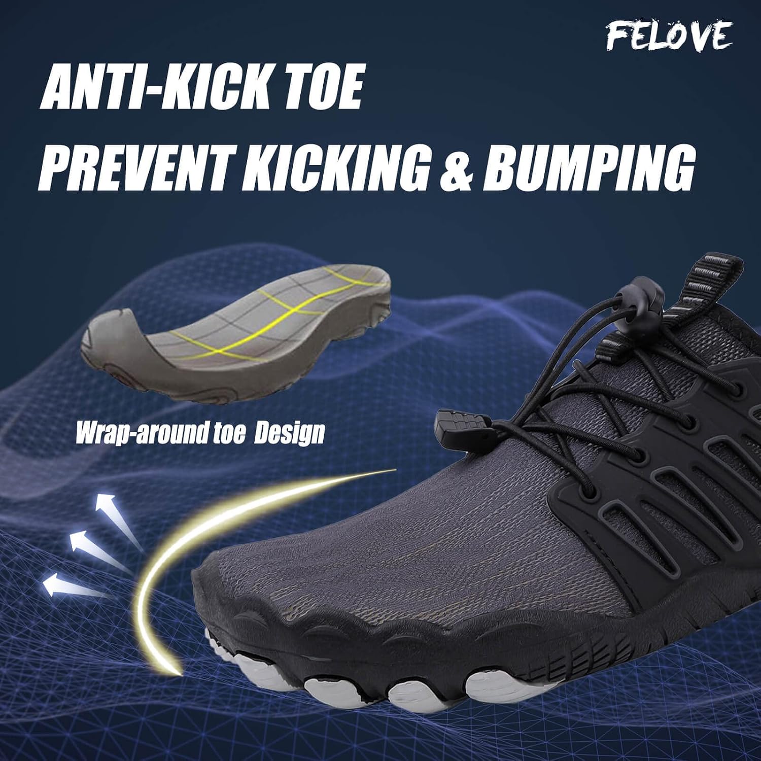 Detalle de FELOVE Badeschuhe Barfußschuhe ultraleicht