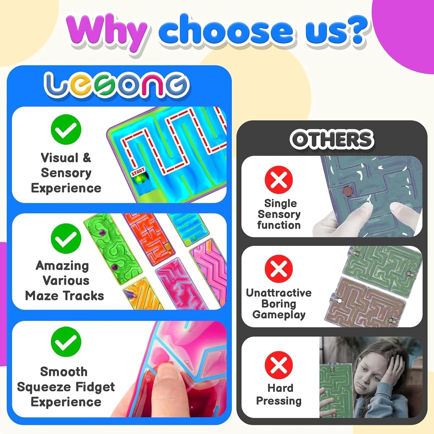 Thumbnail 2 de Squishy Sensory Fidget 6 Pack