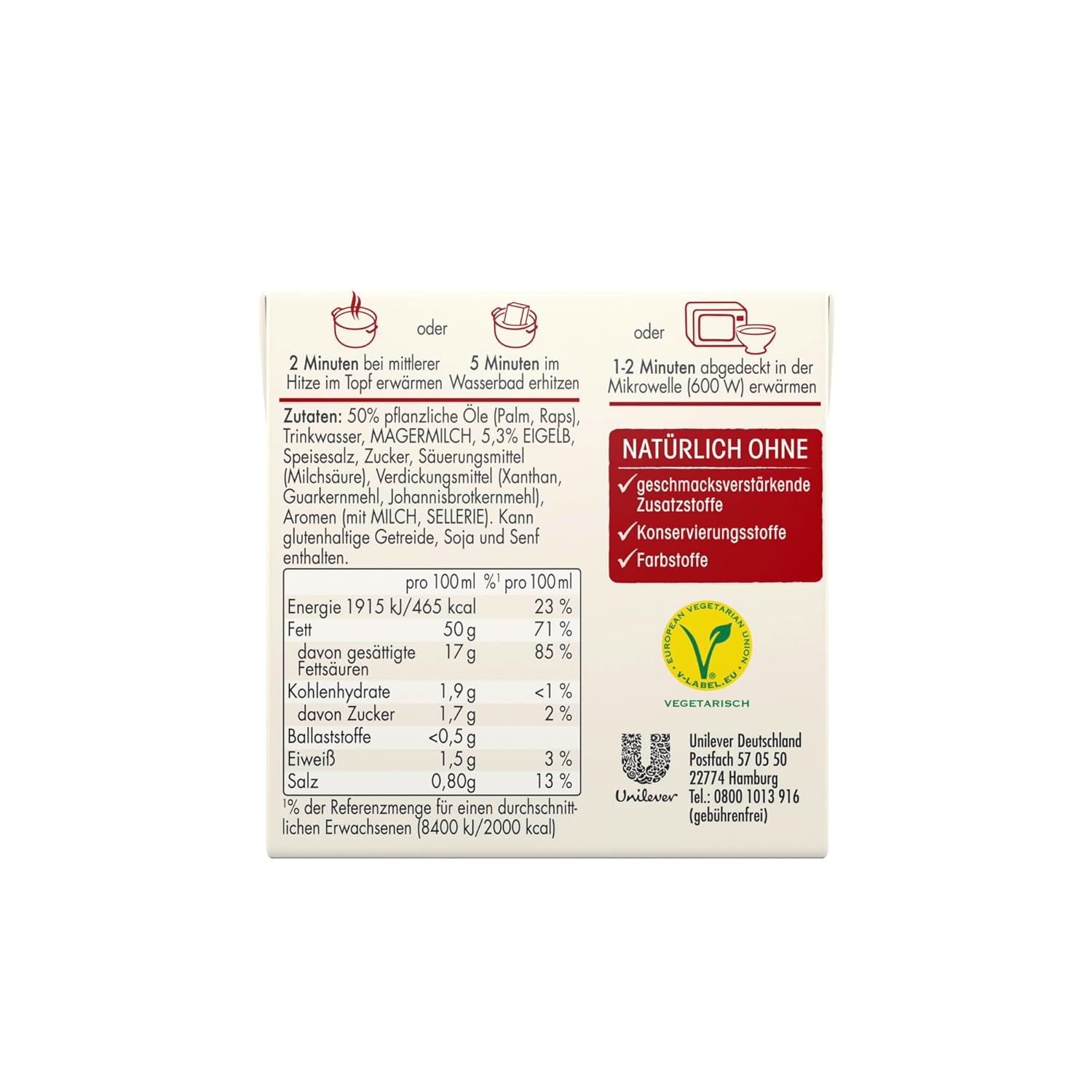 Thumbnail 1 de Lukull Hollandaise besonders cremige Sauce – ideal zu Spargel, Gemüse, Fleisch und Fisch (250 ml, 12 Stück)