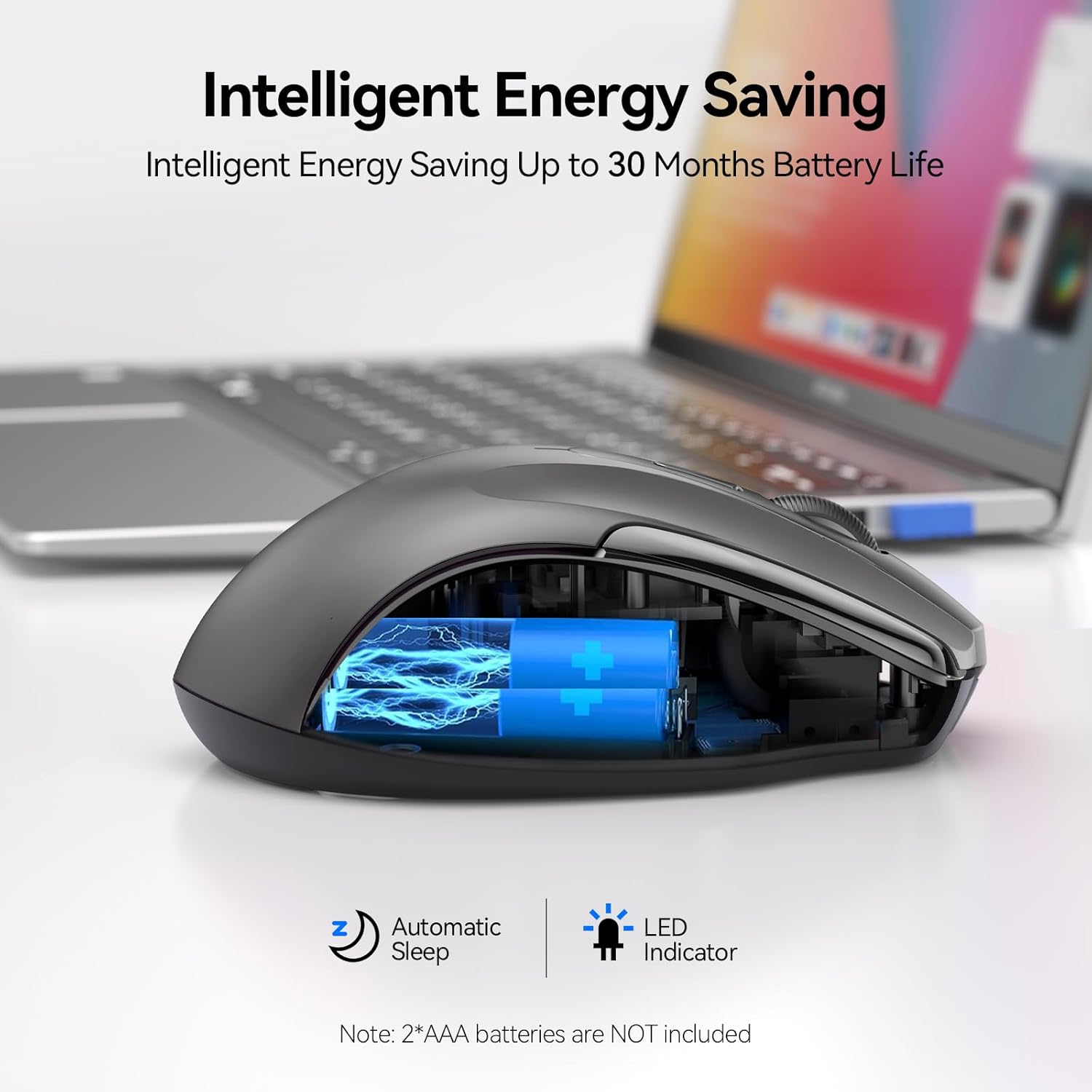Thumbnail 5 de TECKNET Bluetooth Mouse 4800 DPI, 30‑month battery life 🖱