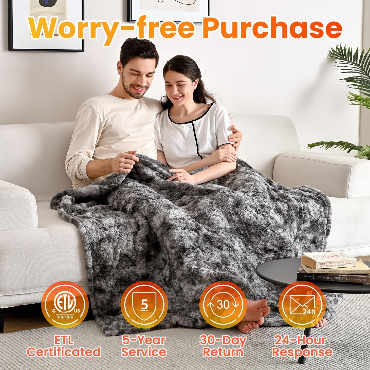Thumbnail 5 de WOOMER Heated Throw Blanket 50 x 60 in