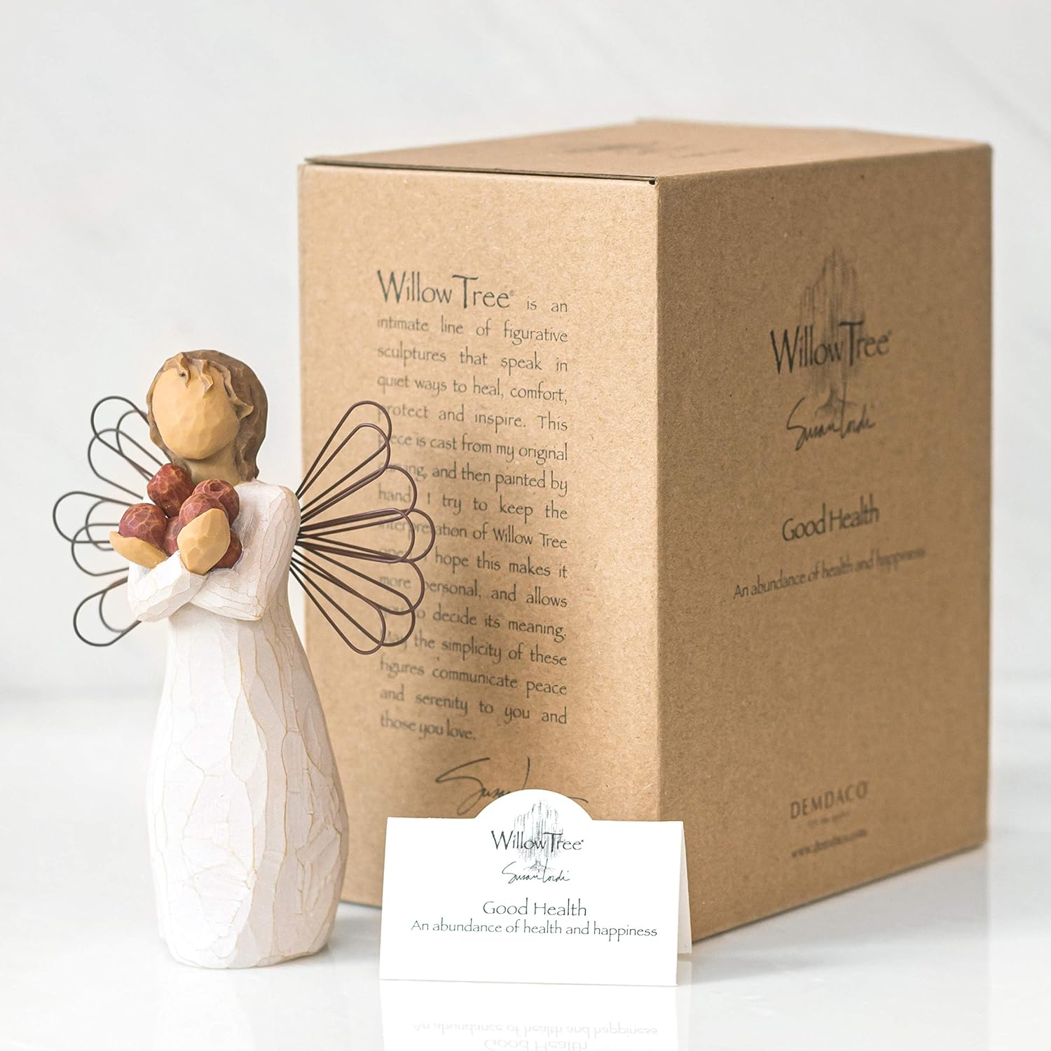 Detalle 2 de Enesco 26123 Bonne Santé – Figurine Willow Tree, 13,5 cm, coffret cadeau