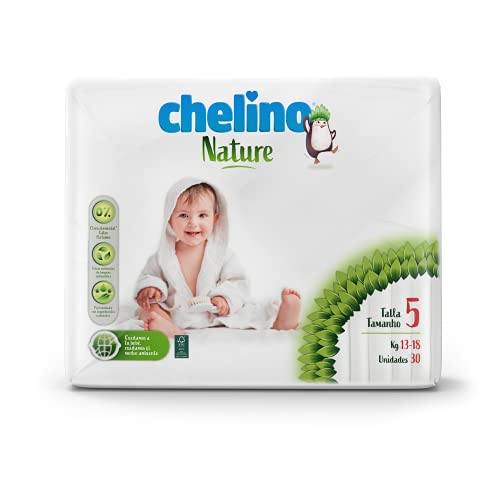 Detalle de Chelino Nature Pañal Infantil Talla 5 (13-18 kg) - 180 Pañales