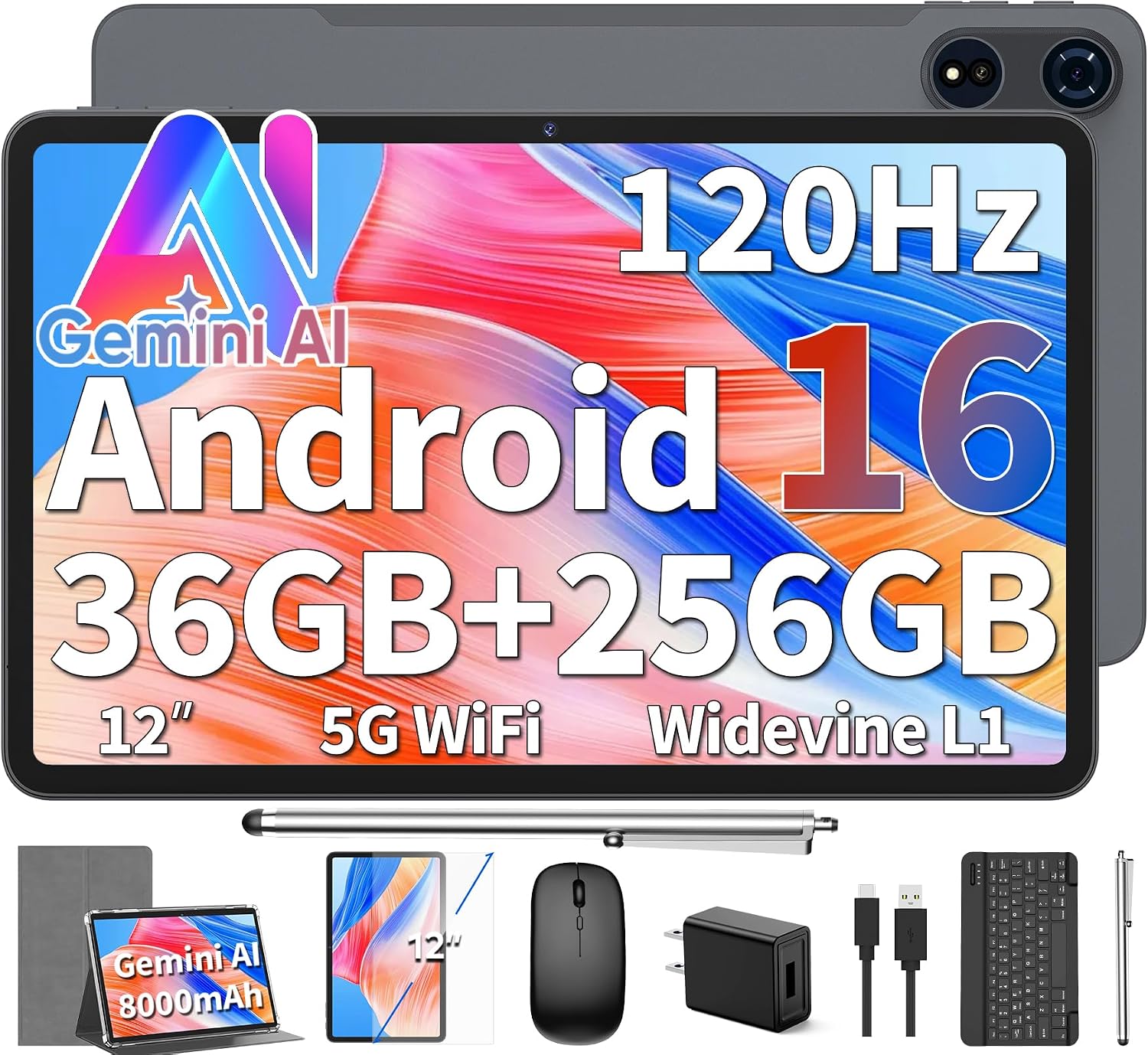 Detalle de YLEEBG Android tablet, 12-inch