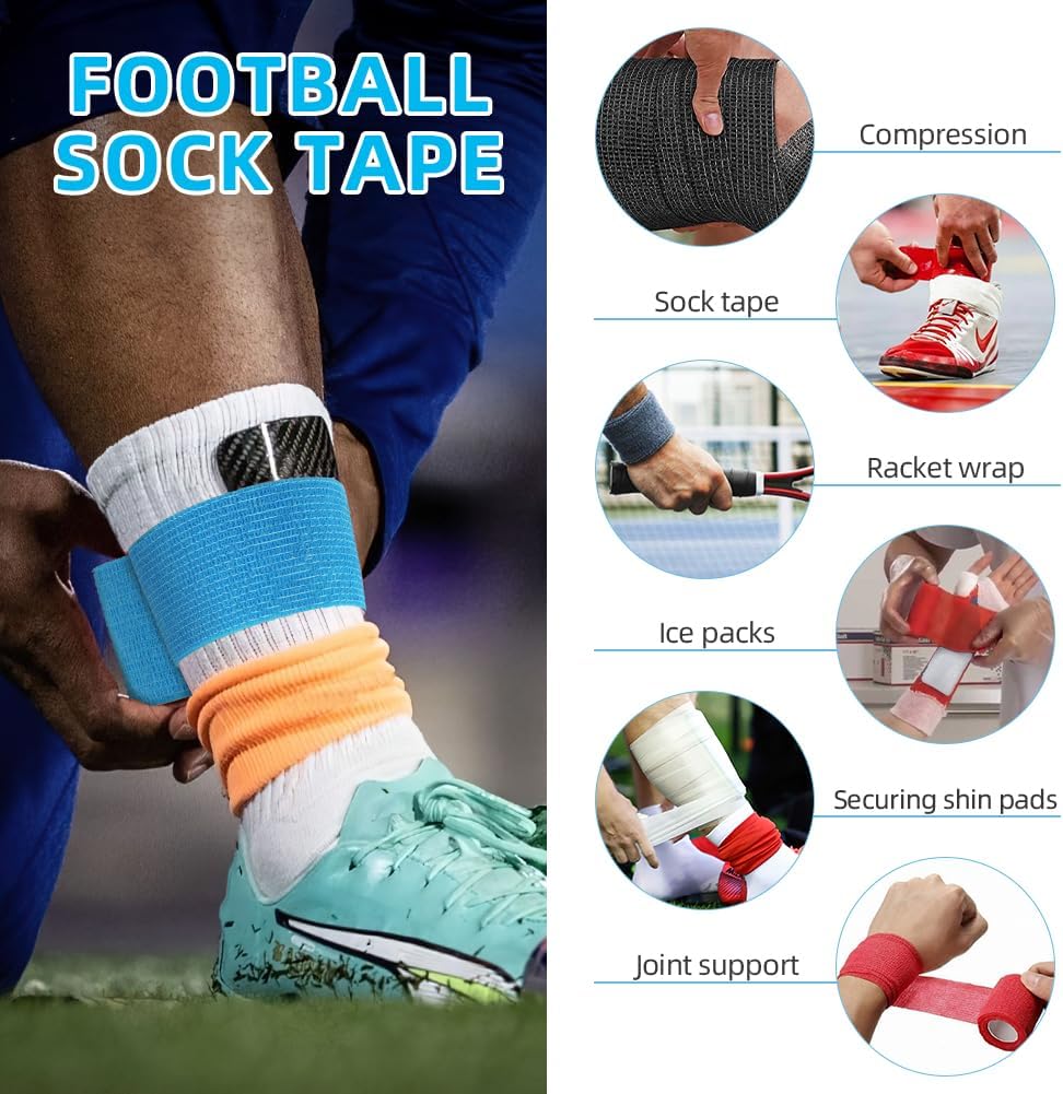 Thumbnail 5 de ACWOO zelfklevende sporttape, 8 rollen van 5 cm x 4,5 m