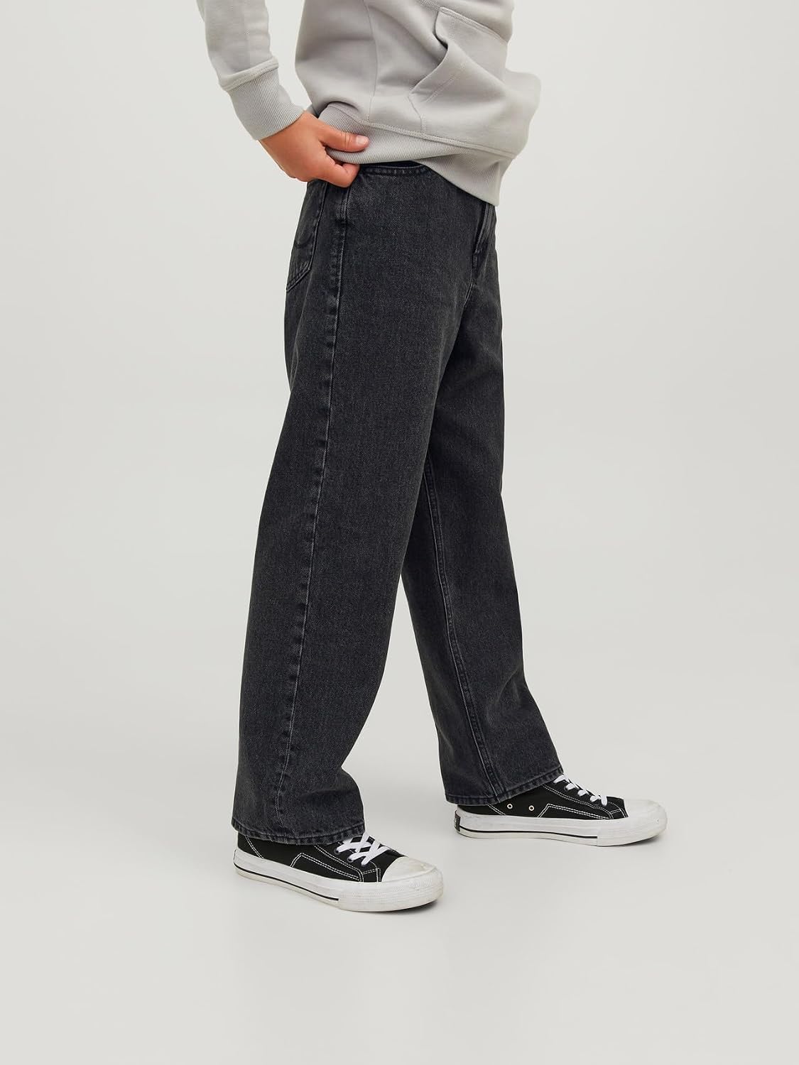Detalle de Jeans Junior Jack & Jones Baggy Fit JJIALEX in tessuto leggero e traspirante