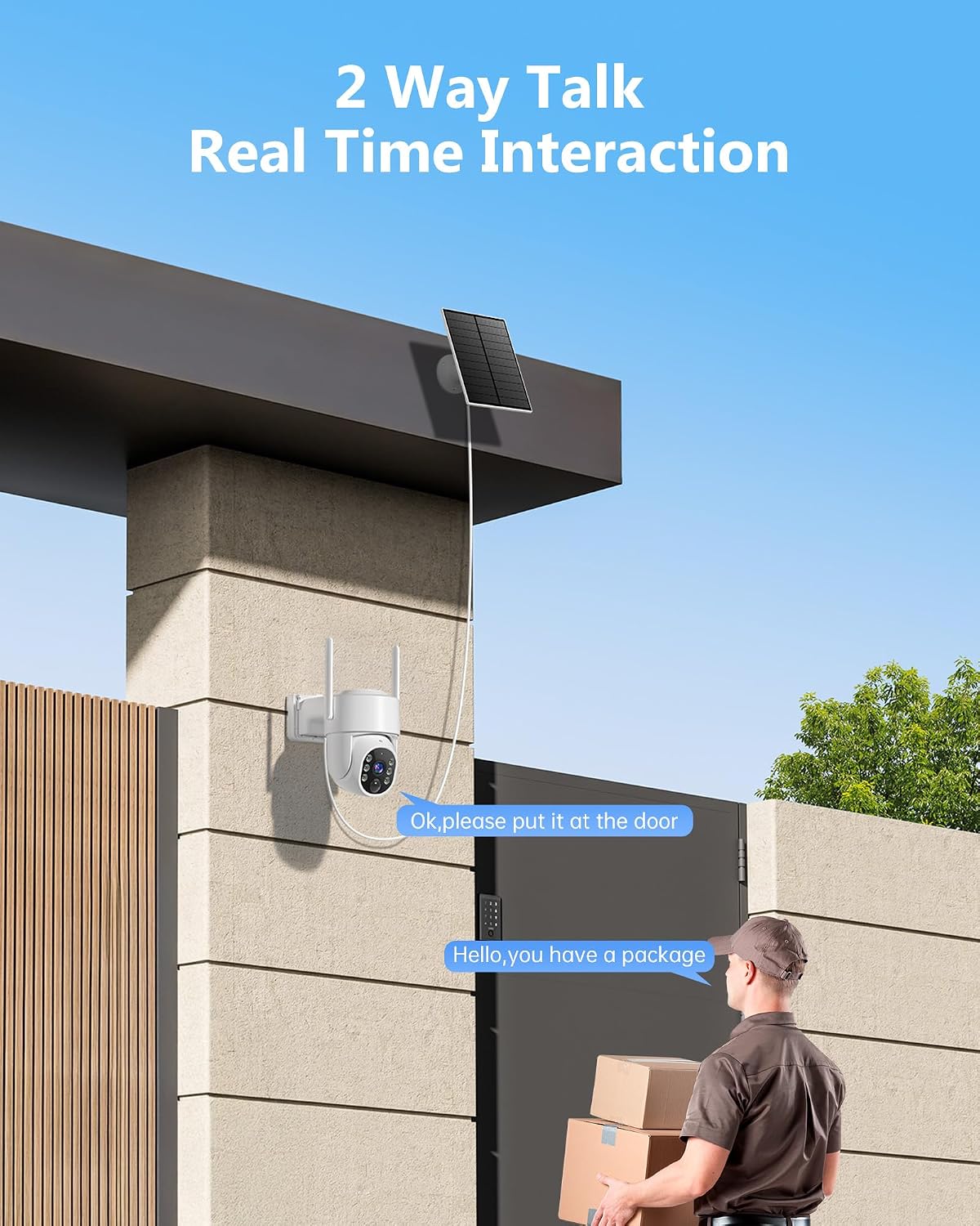 Thumbnail 4 de Gianteye 2K Wireless Outdoor Security Camera 2-pack