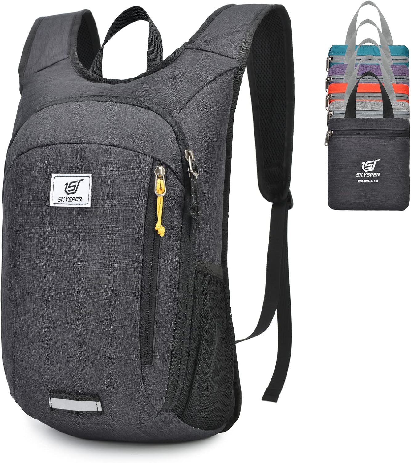 Detalle de SKYSPER Small Daypack 10L Packable Lightweight Hiking Backpack (Foldable Travel Day Pack)