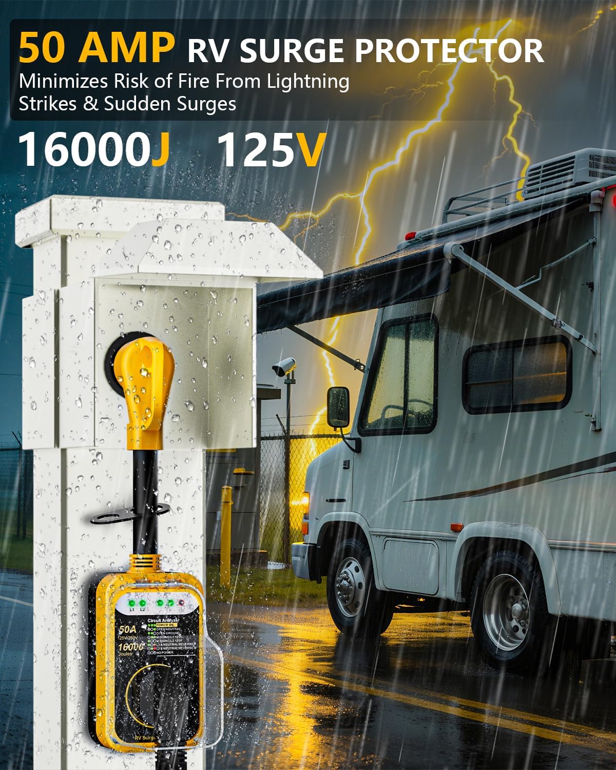 Detalle de EPLCSE RV Surge Protector 50 Amp
