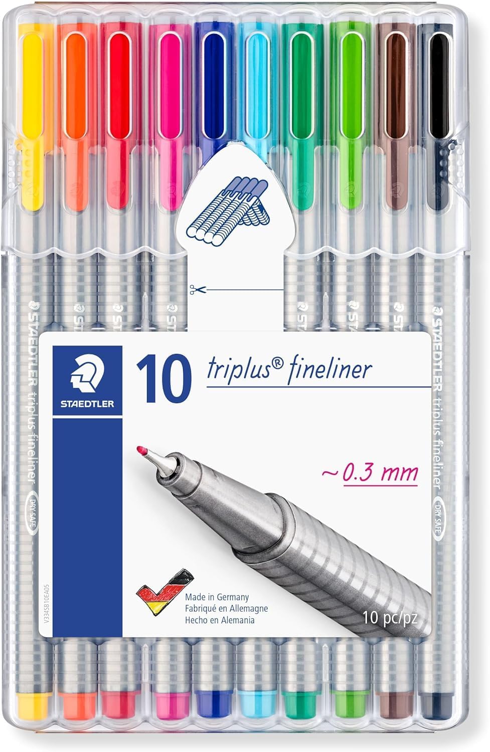 Thumbnail 1 de Staedtler Triplus Fineliner 10 feutres 🖊️
