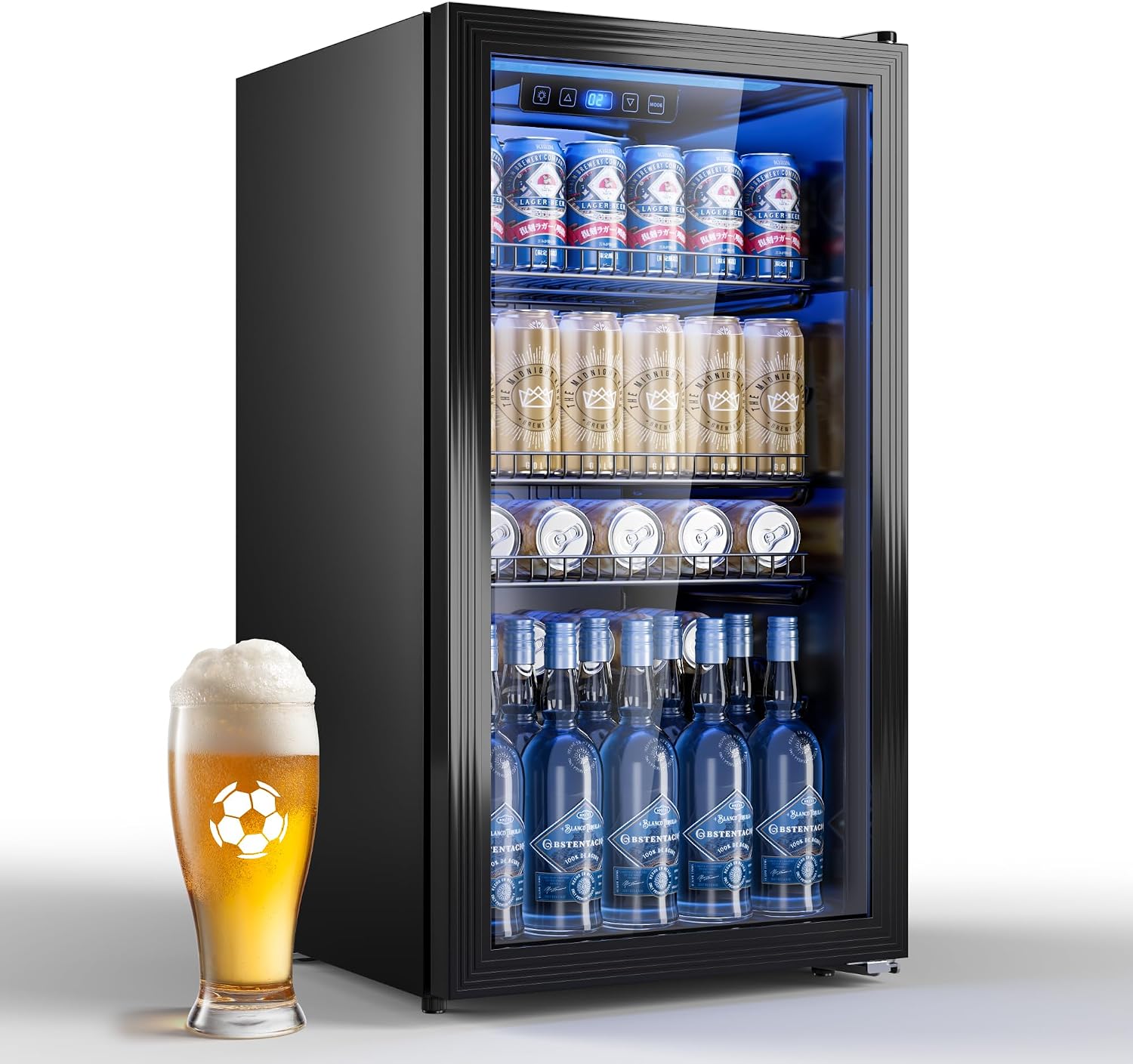 Detalle de TRIUMPHKEY 90L Drinks Fridge with Glass Door