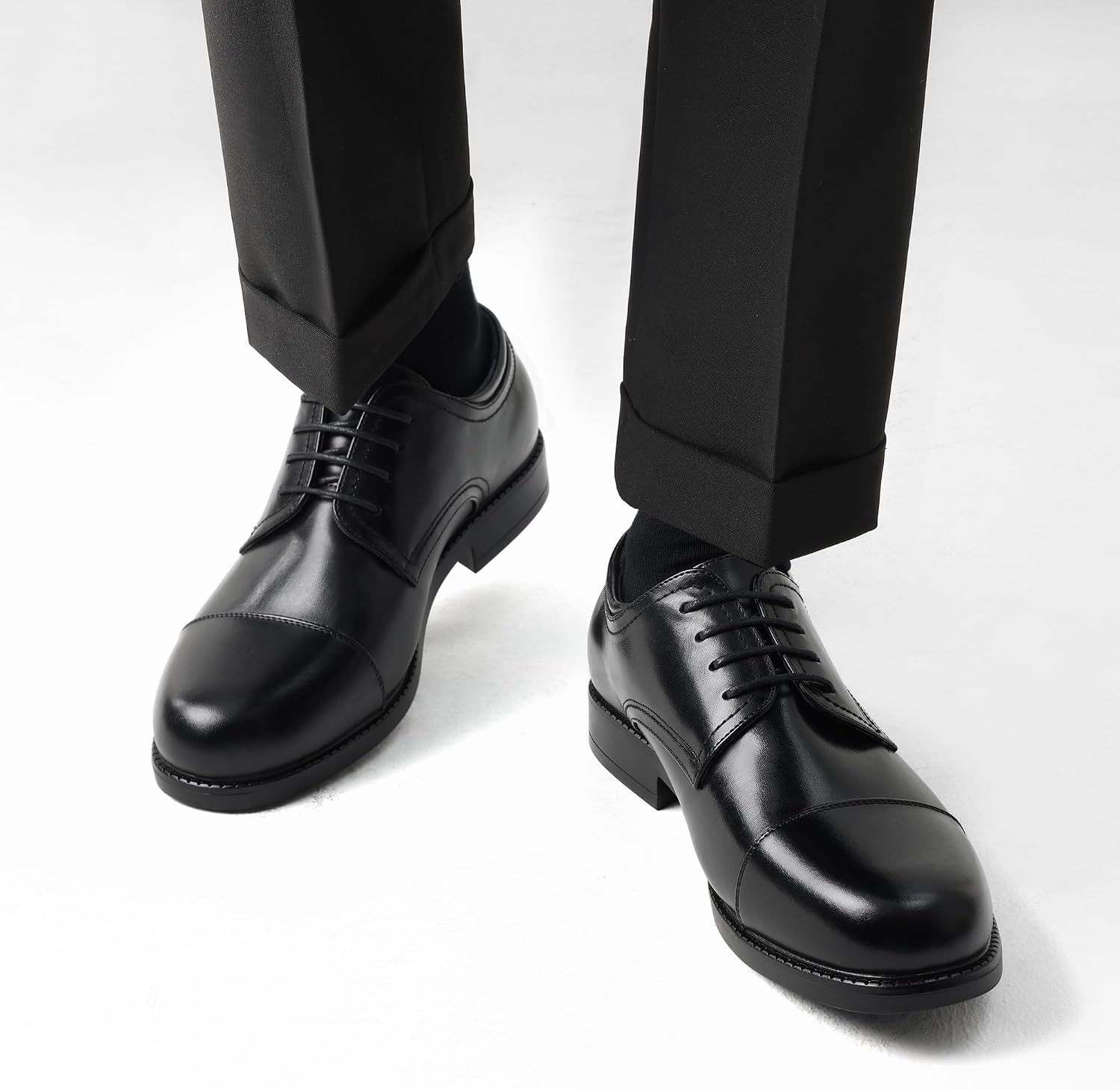 Thumbnail 1 de Bruno Marc Scarpe eleganti Derby stringate Oxford vintage da uomo, basse e allacciate