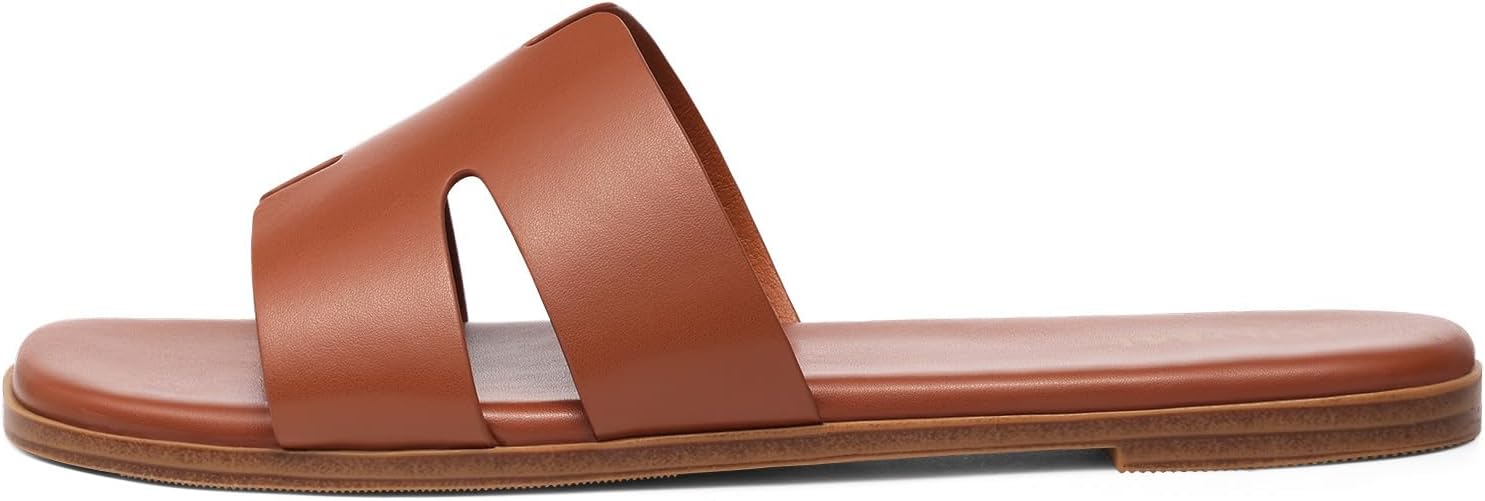 Thumbnail 4 de KIDMI Women's Dressy Flat Sandals: Comfortable Slip-On Open-Toe Summer Slides