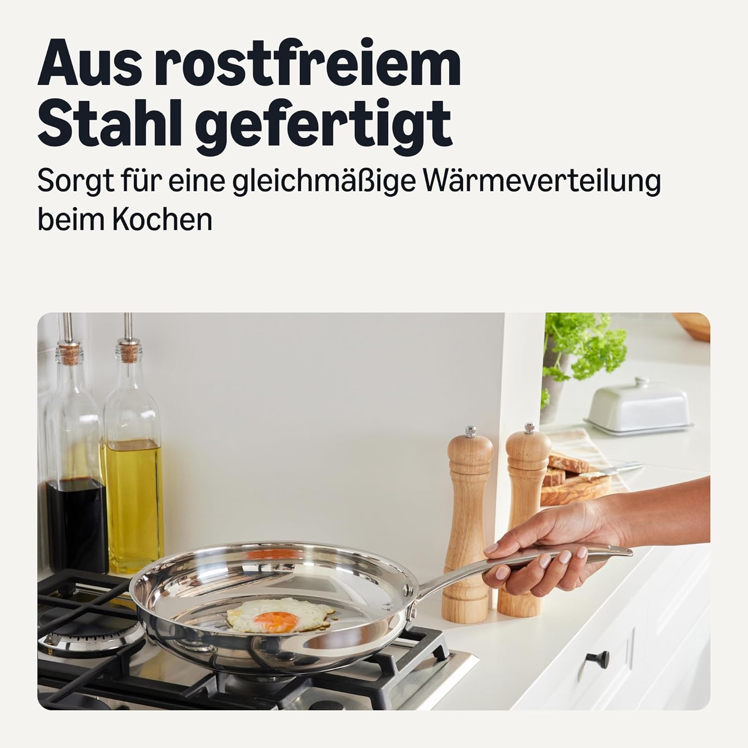 Thumbnail 2 de Amazon Basics 5-Teiliges Topfset aus Edelstahl – Allrounder für alle Herdarten