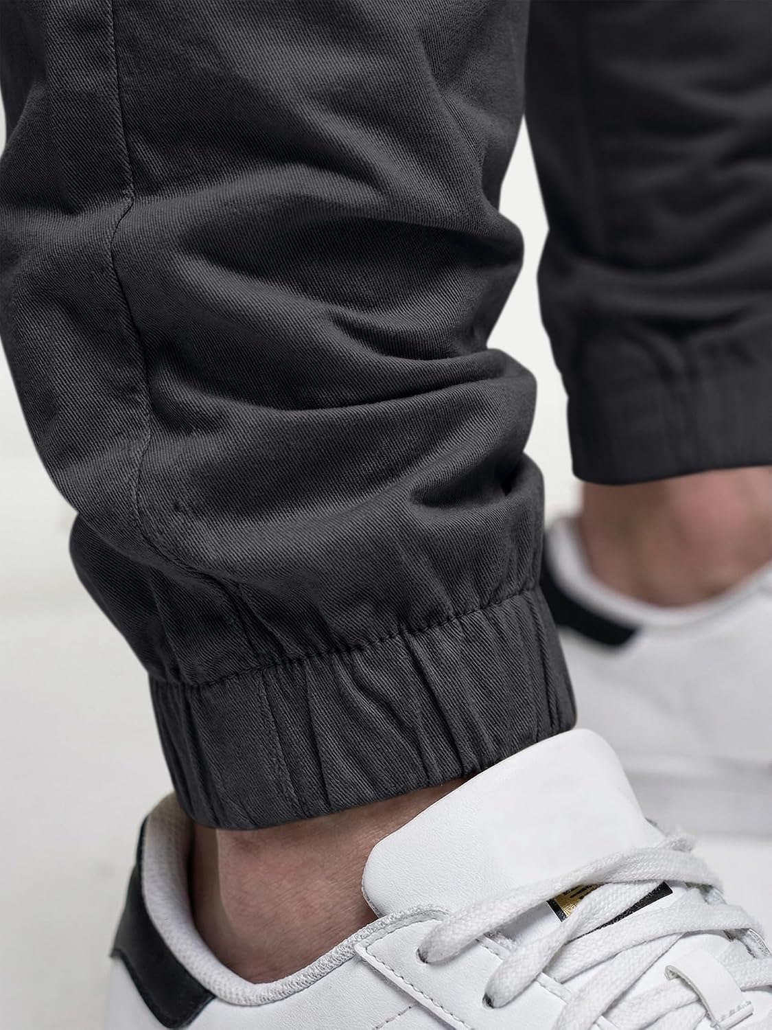 Thumbnail 6 de JMIERR Herren Chino Cargo Jogginghose aus Baumwolle mit Kordelzug und Taschen