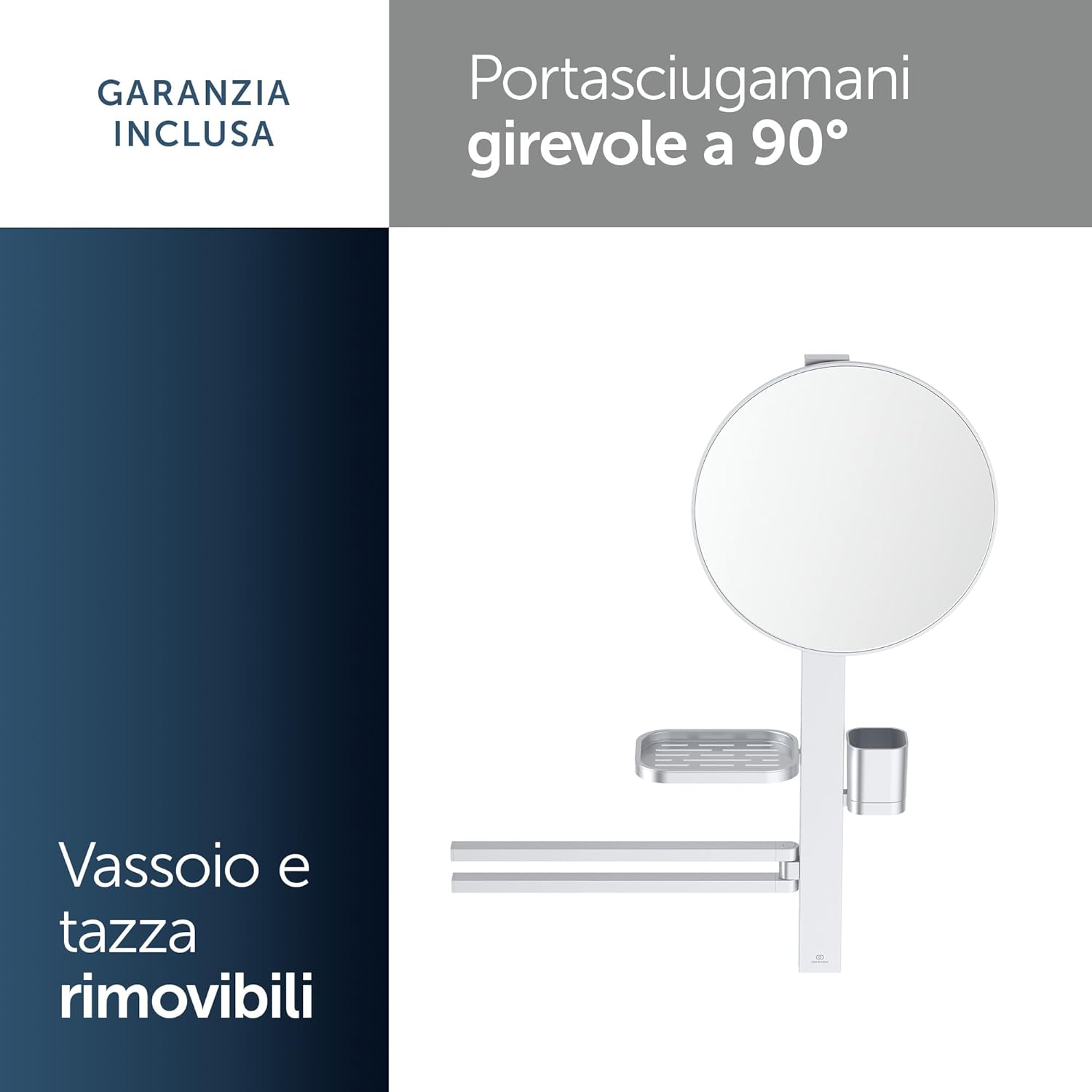 Thumbnail 3 de Ideal Standard Alu+ Barra multifunzione: stile sostenibile e organizzazione modulare per il bagno