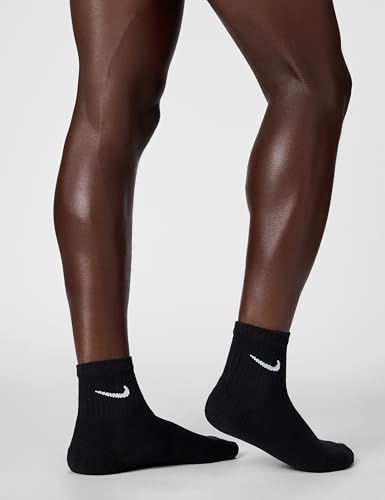 Detalle de Nike SX7669-010 Everyday Cushioned Calzini Uomo Black/White – Comfort e Dri-FIT per l’uso quotidiano