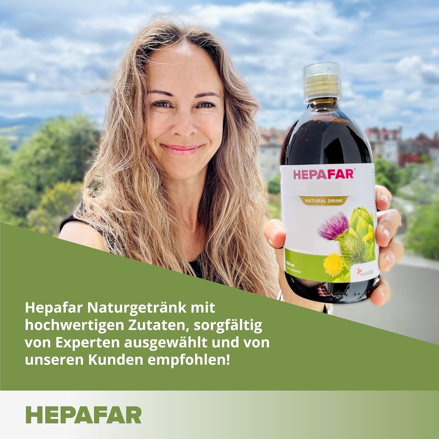 Thumbnail 2 de Hepafar Drink – Leber 500 ml (für 20 Tage) mit Mariendistel, Grünem Tee & Artischocke