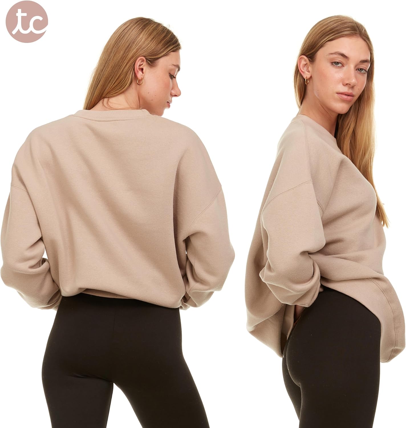 Thumbnail 1 de Oversized Sweatshirt for Women – Crewneck Fleece Pullover (Plus Size Included)