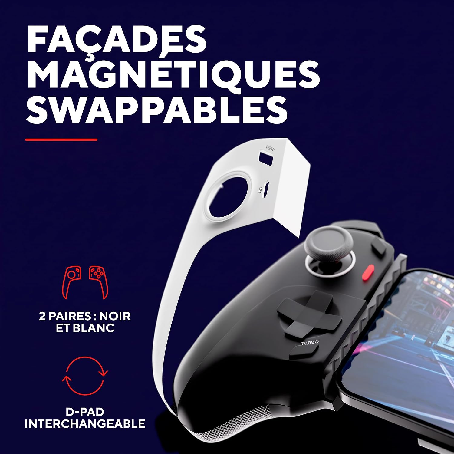 Thumbnail 6 de GXTrust Rynox draadloze mobiele gamecontroller met Hall-effectjoysticks en harde hoes