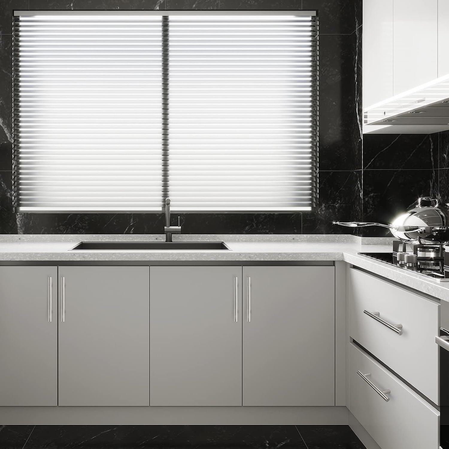 Detalle de Goldenwarm Cabinet Handles, Brushed Nickel
