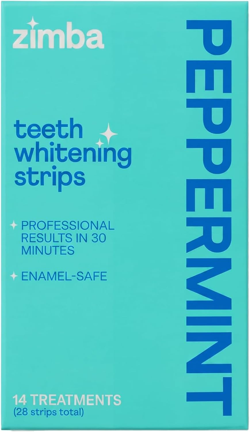 Detalle de Zimba Peppermint Teeth Whitening Strips 14-Day 🦷