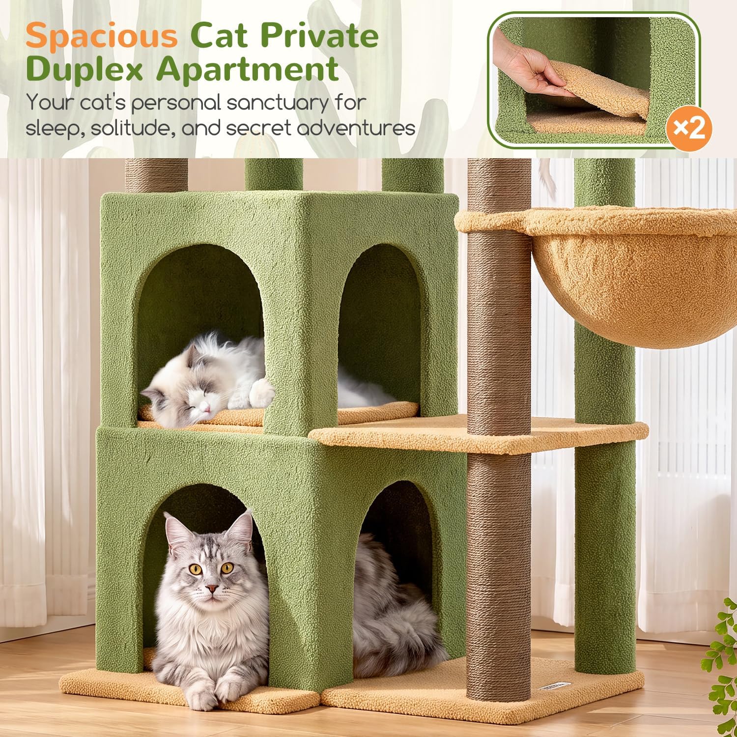 Detalle de Globlazer Cat Tree Tower, 63-Inch