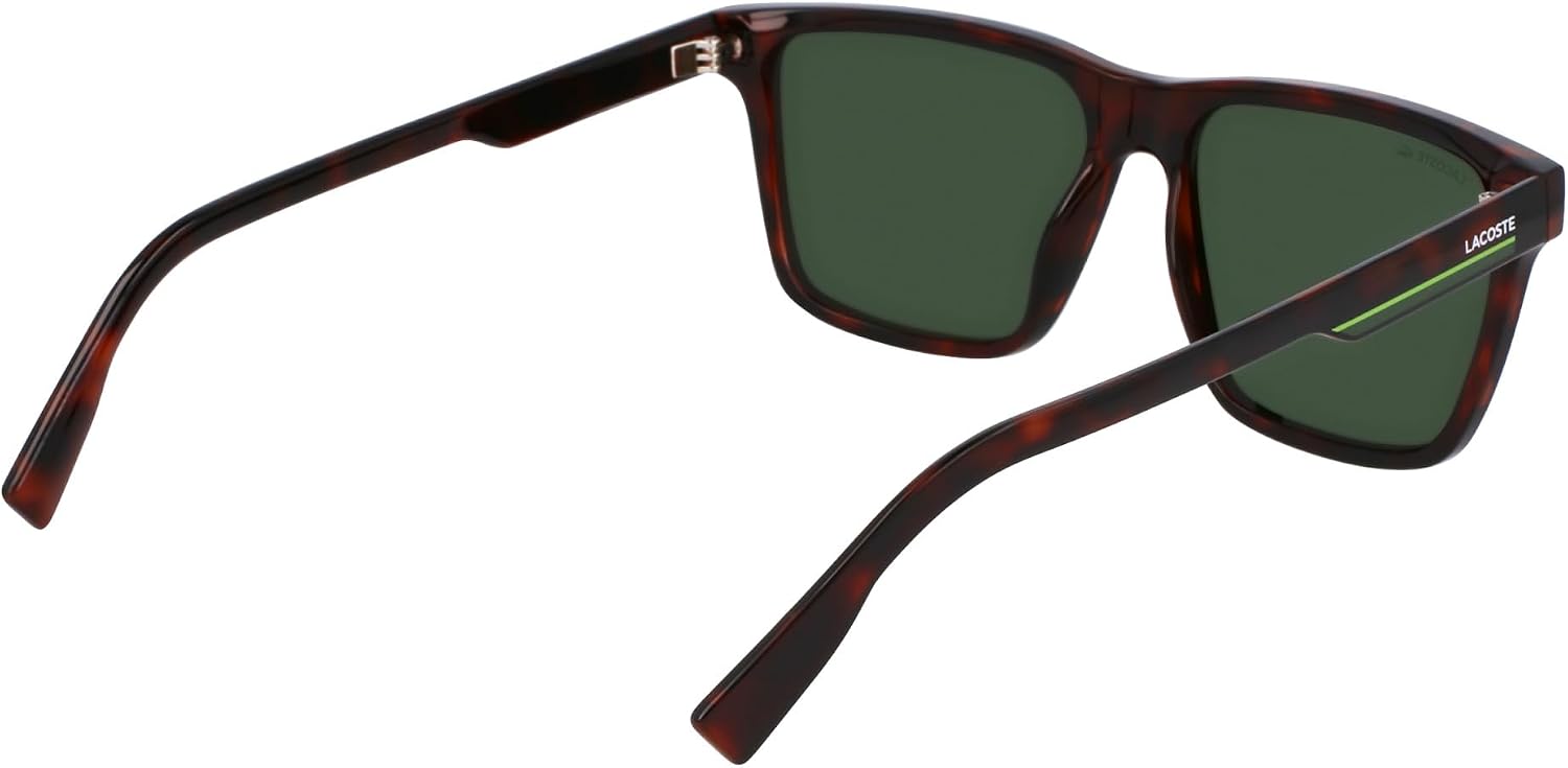 Detalle de Lunettes de soleil Lacoste L6039s N Sunglasses Homme – monture Havana, taille 57