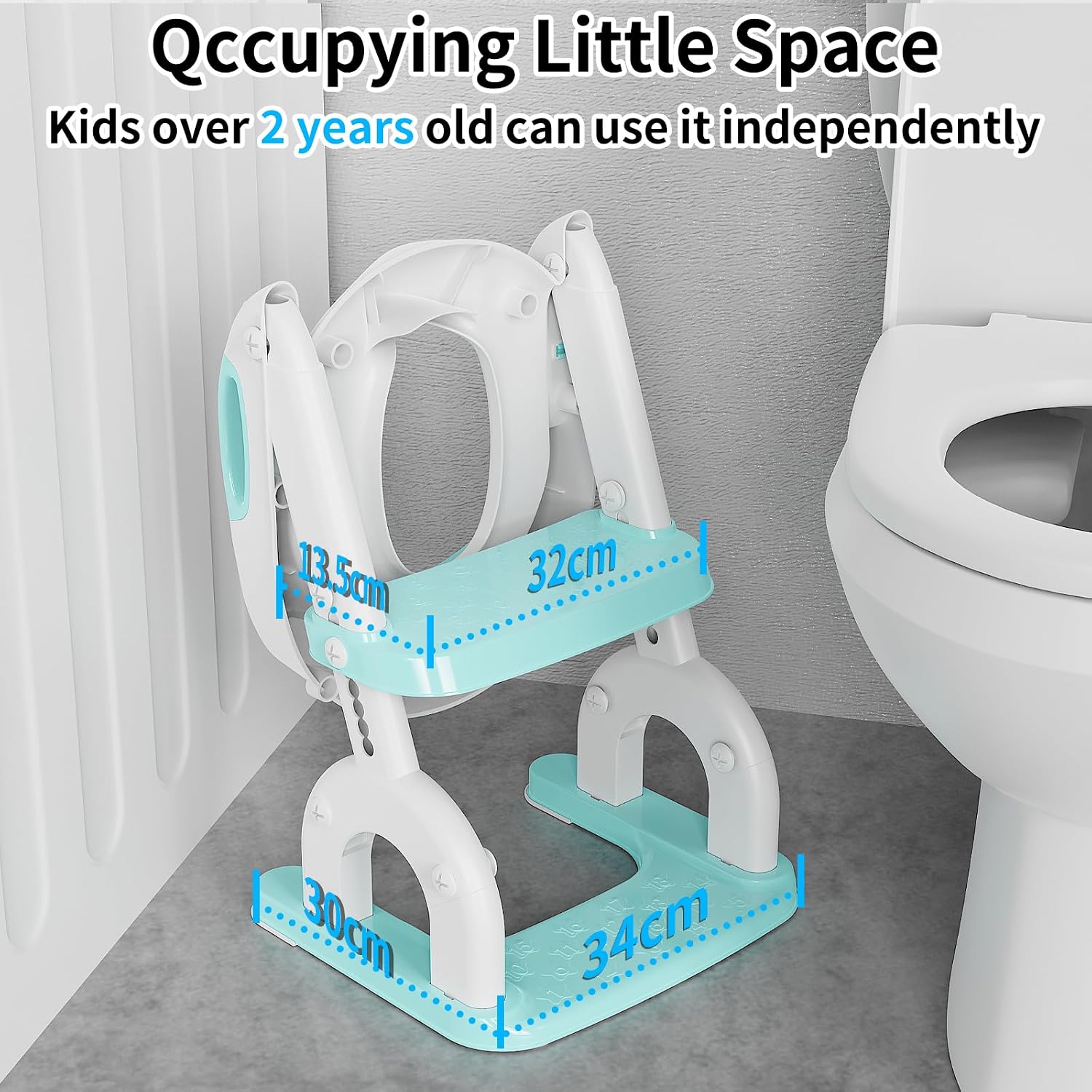 Thumbnail 4 de Toilettensitz Kinder mit Treppe 2-in-1 DREI Treppe – höhenverstellbarer WC-Aufsatz für Jungen & Mädchen
