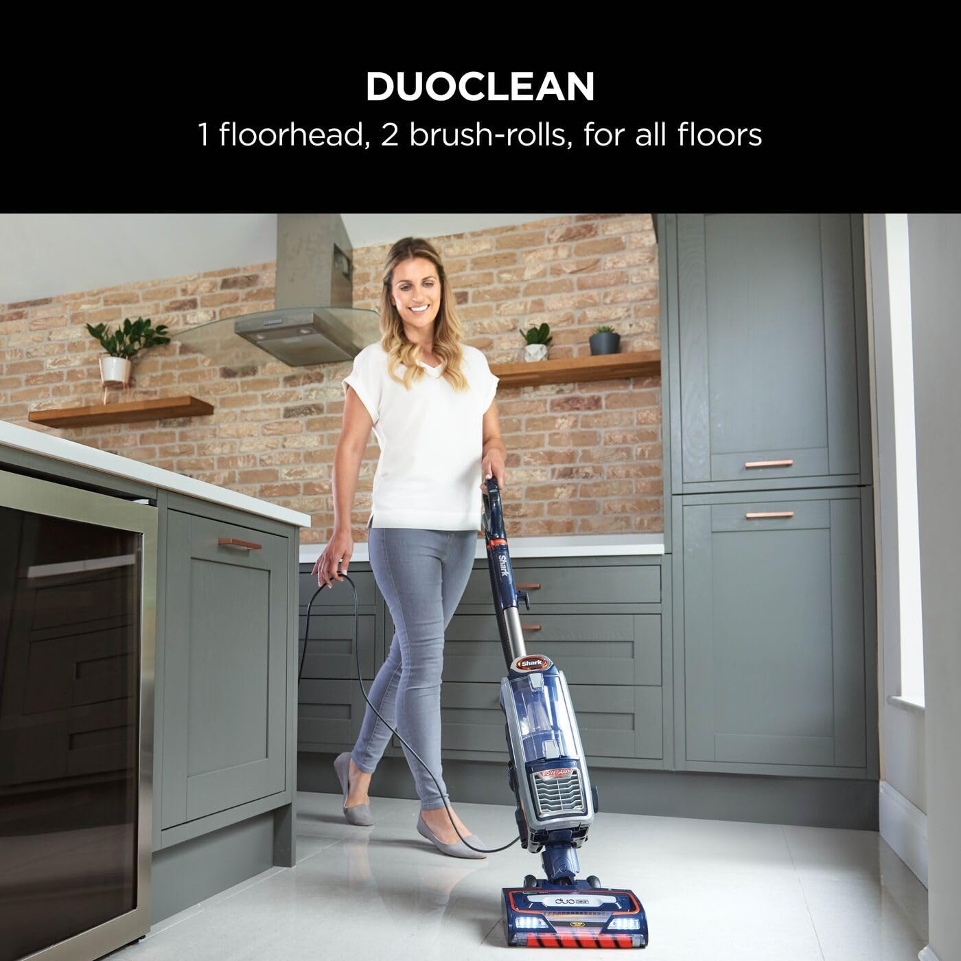 Detalle de Shark NZ801UKT Corded Upright Vacuum Cleaner with Anti Hair Wrap & DuoClean (0.83L) – Pet Model