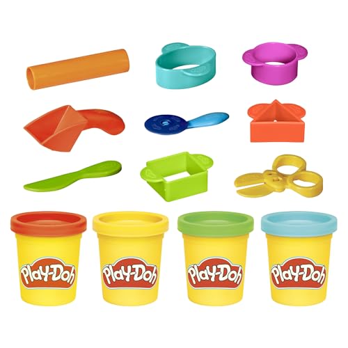 Detalle 2 de Play-Doh Starter Set 9-Piece Kit with Storage Tote & 4 Modeling Compound Cans (Ages 3+)
