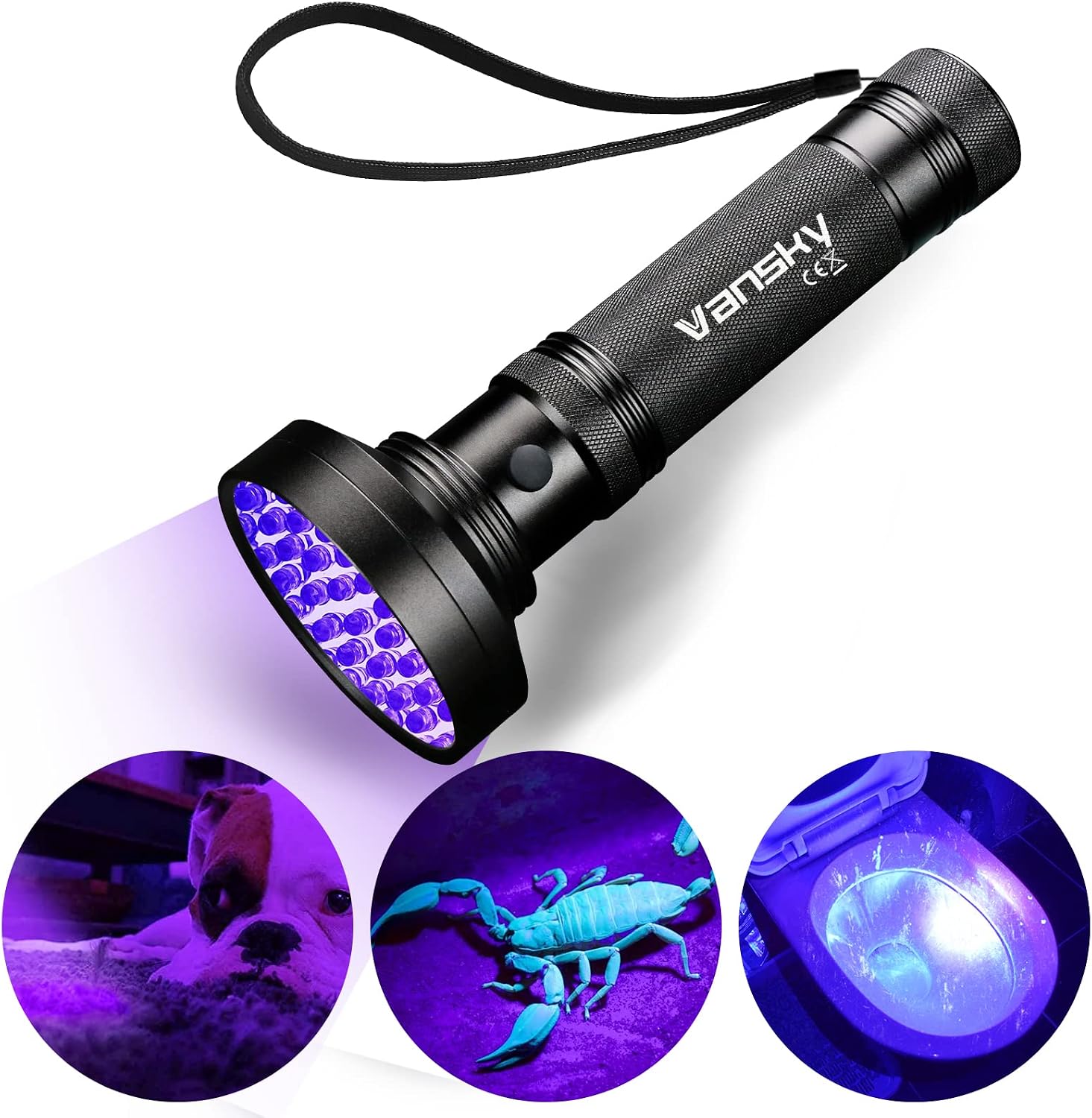 Thumbnail 6 de Vansky UV Lampe 395nm Schwarzlicht Taschenlampe
