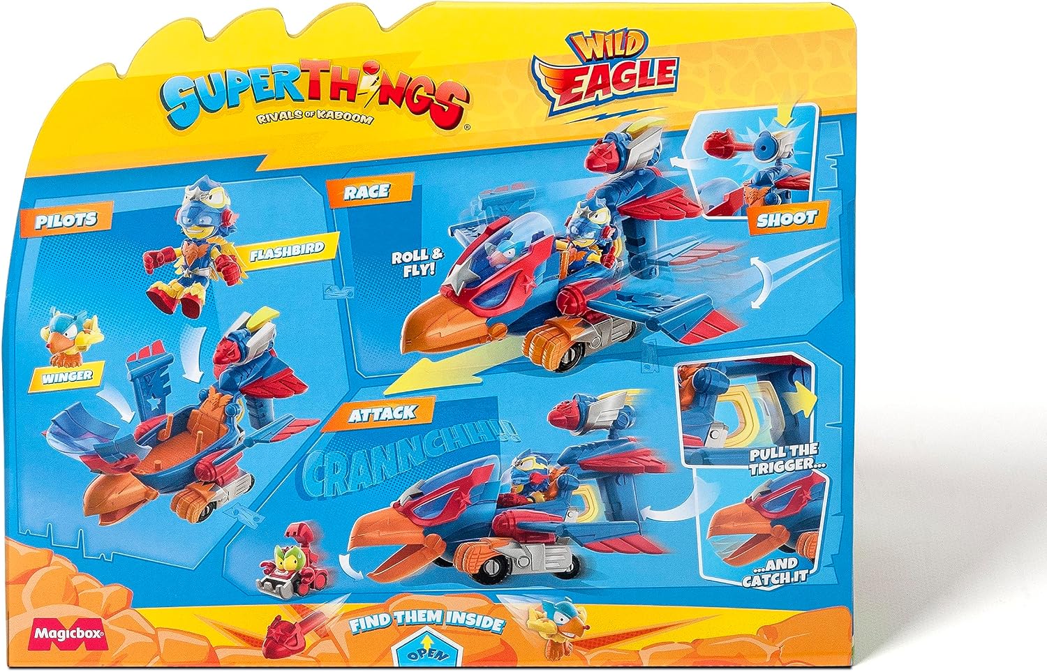 Detalle 2 de SUPERTHINGS Wild Eagle – Adlerflugzeug mit exklusiven Figuren