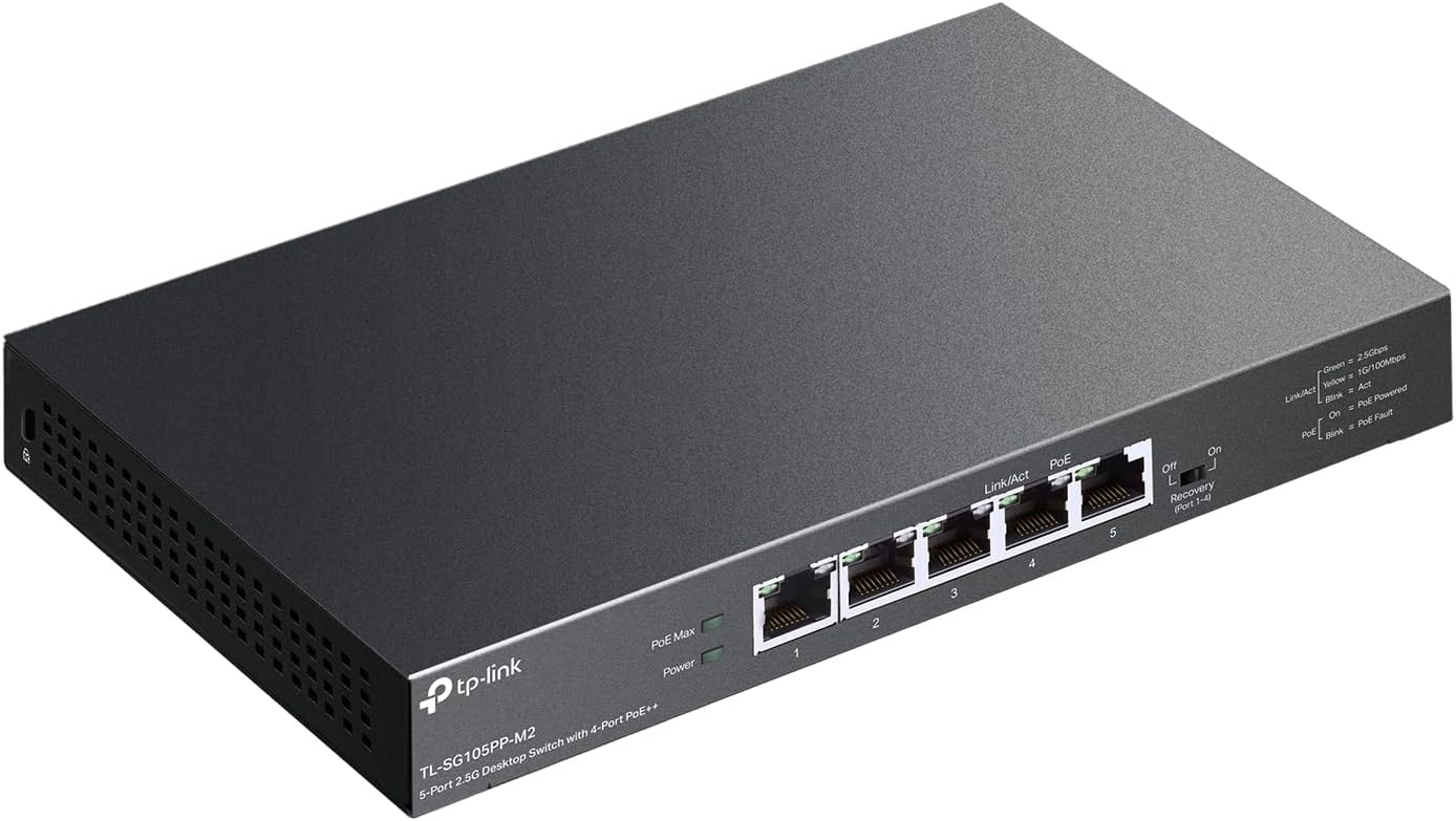 Detalle 2 de TP-Link TL-SG105PP-M2 5-Port 2.5Gb Switch