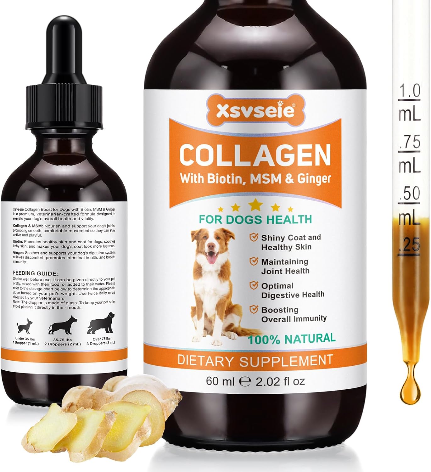 Detalle de Colágeno Líquido para Perros 60ML