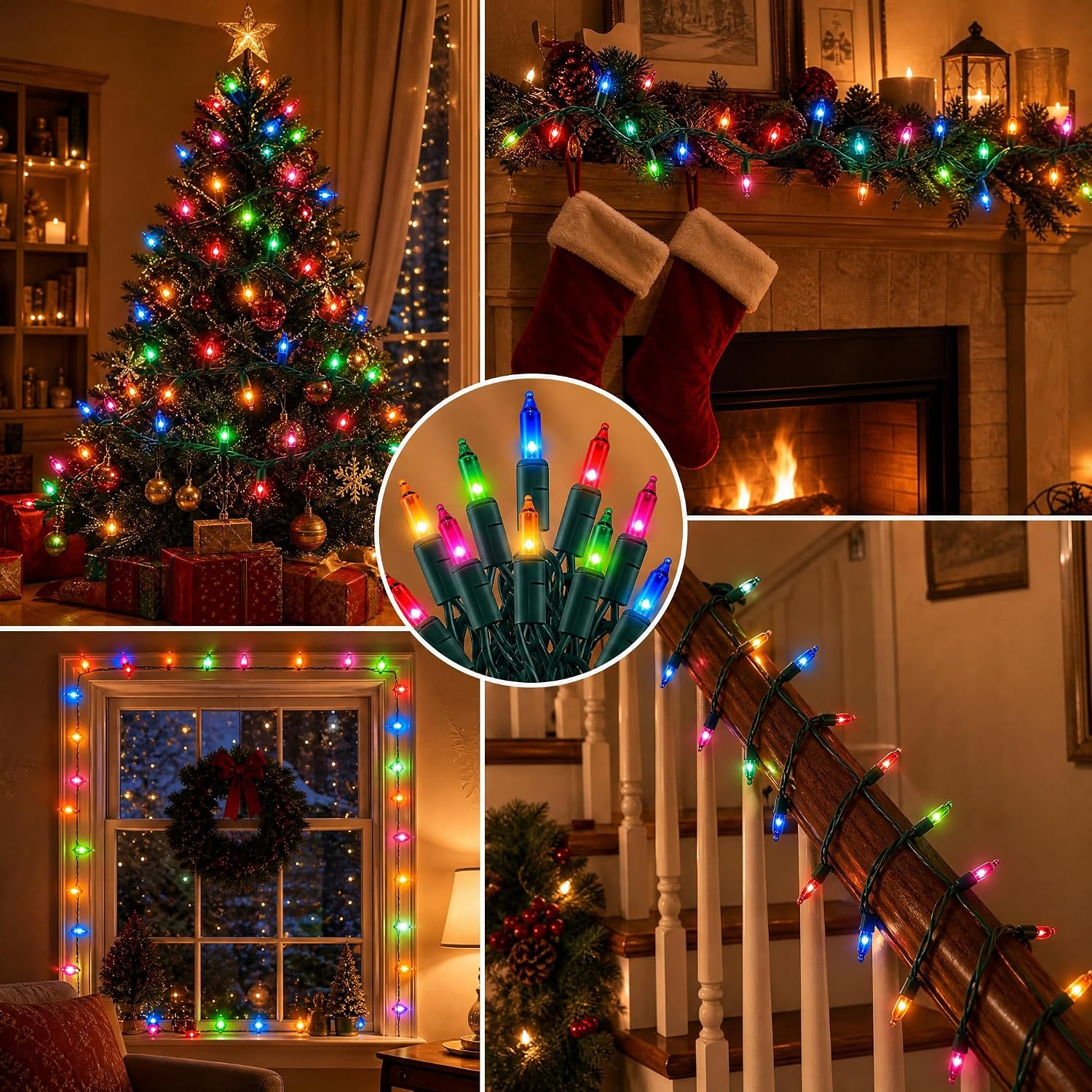 Thumbnail 6 de TW SHINE ZF-100-2/SB Mini Christmas Lights, 20 ft, 100 Multicolour Bulbs