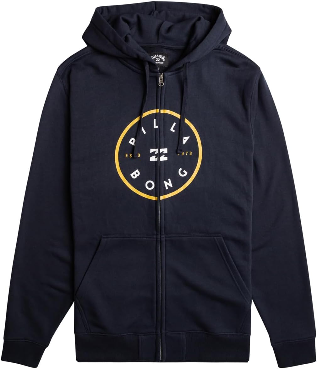 Detalle de Billabong Rotor ZH Maglietta Uomo – hoodie zip con tasca a marsupio
