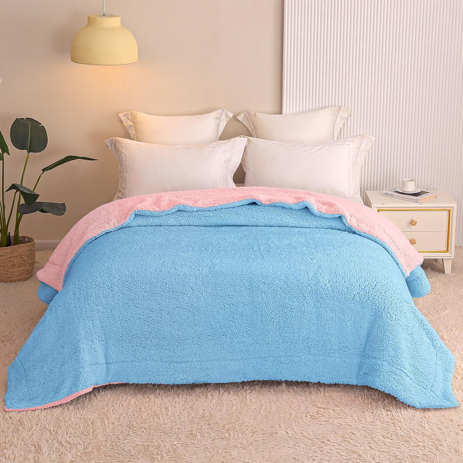 Thumbnail 2 de Exclusivo Mezcla King Size Reversible Sherpa Fleece Blanket