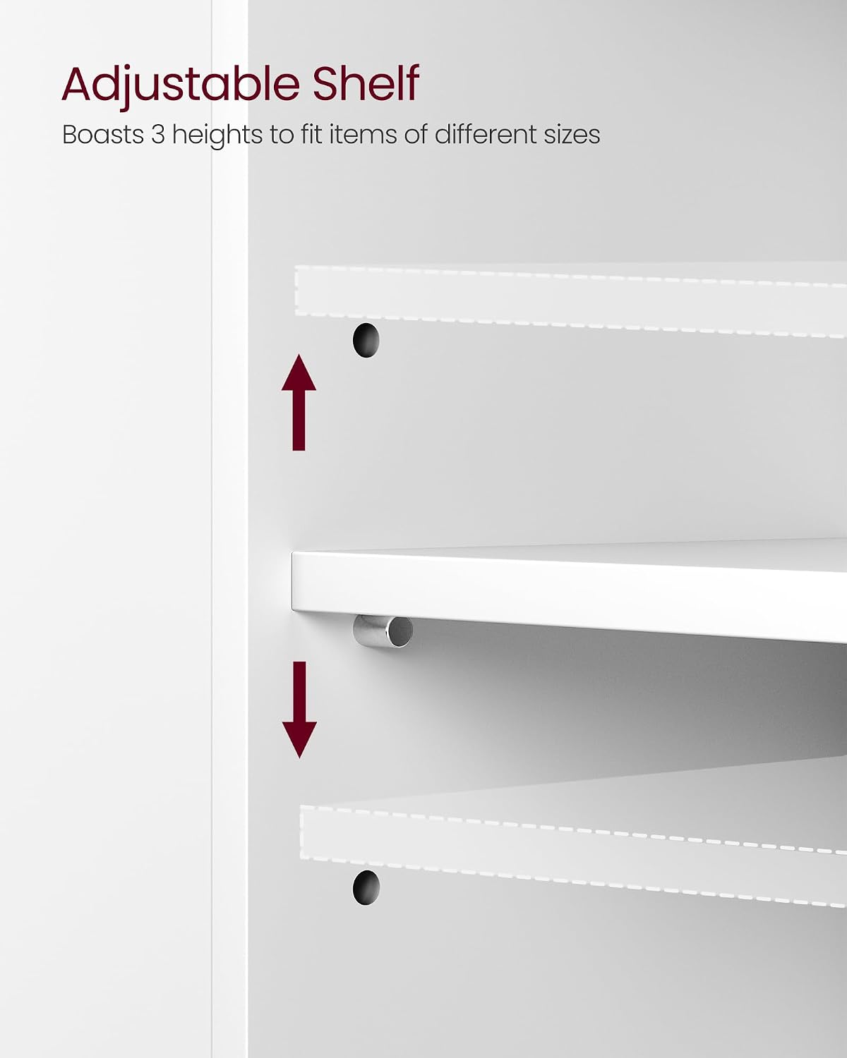 Detalle de VASAGLE under sink cabinet with 3 drawers