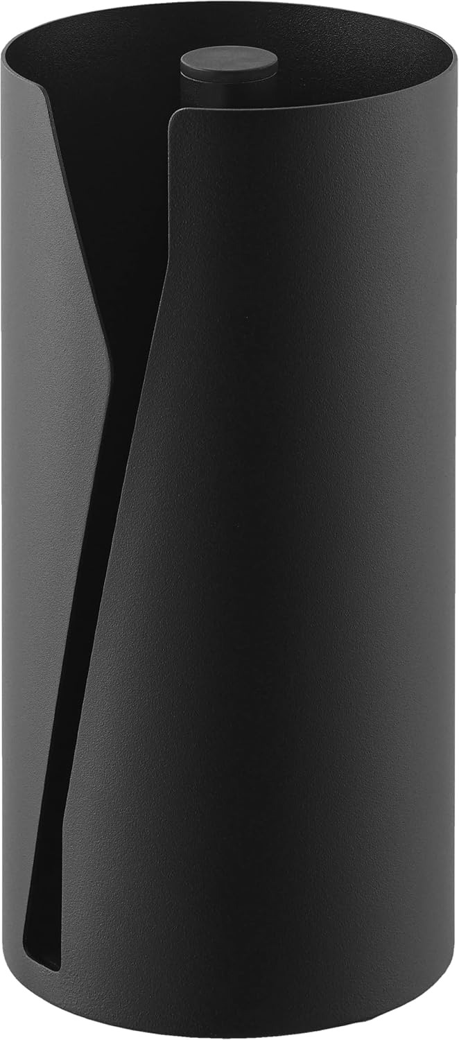 Detalle de 山崎実業 tower 10040 縦型キッチンペーパーホルダー ブラック 片手カット対応