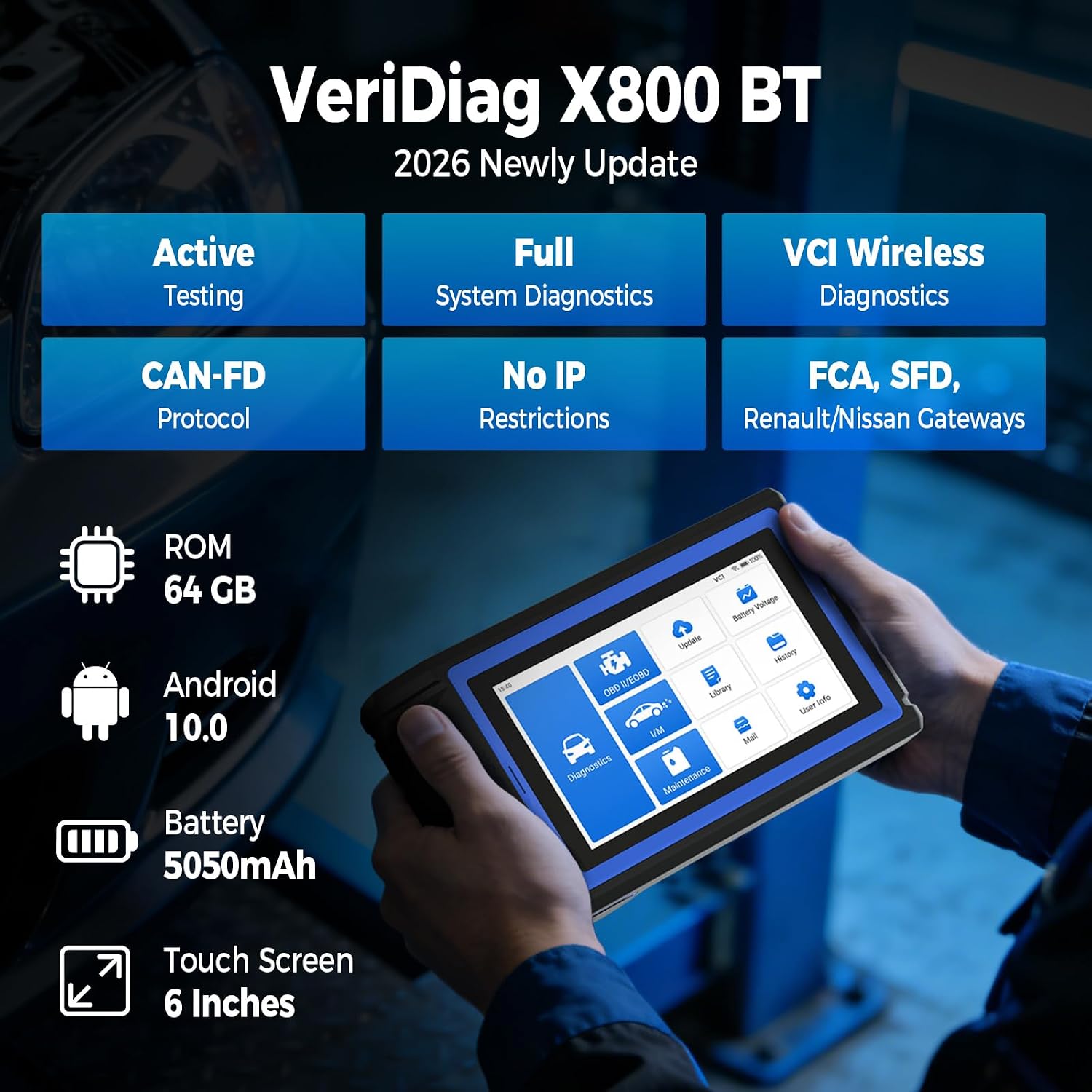 Thumbnail 1 de TOPDON VeriDiag X800 BT OBD2 Scanner: 2026 Upgraded Bidirectional Diagnostic Tool