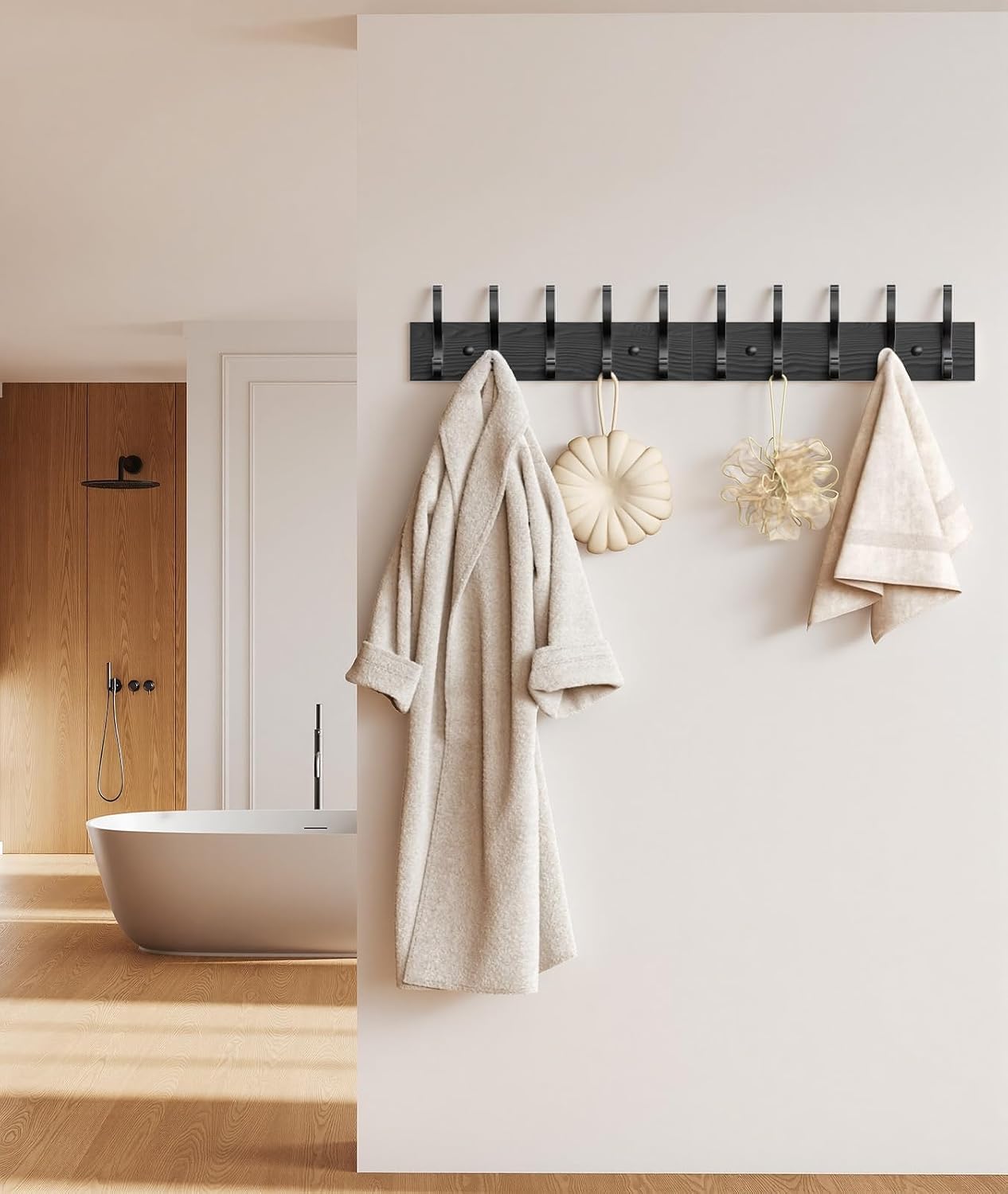 Detalle 2 de Optish Wall-Mounted Coat Rack, 16.1-Inch