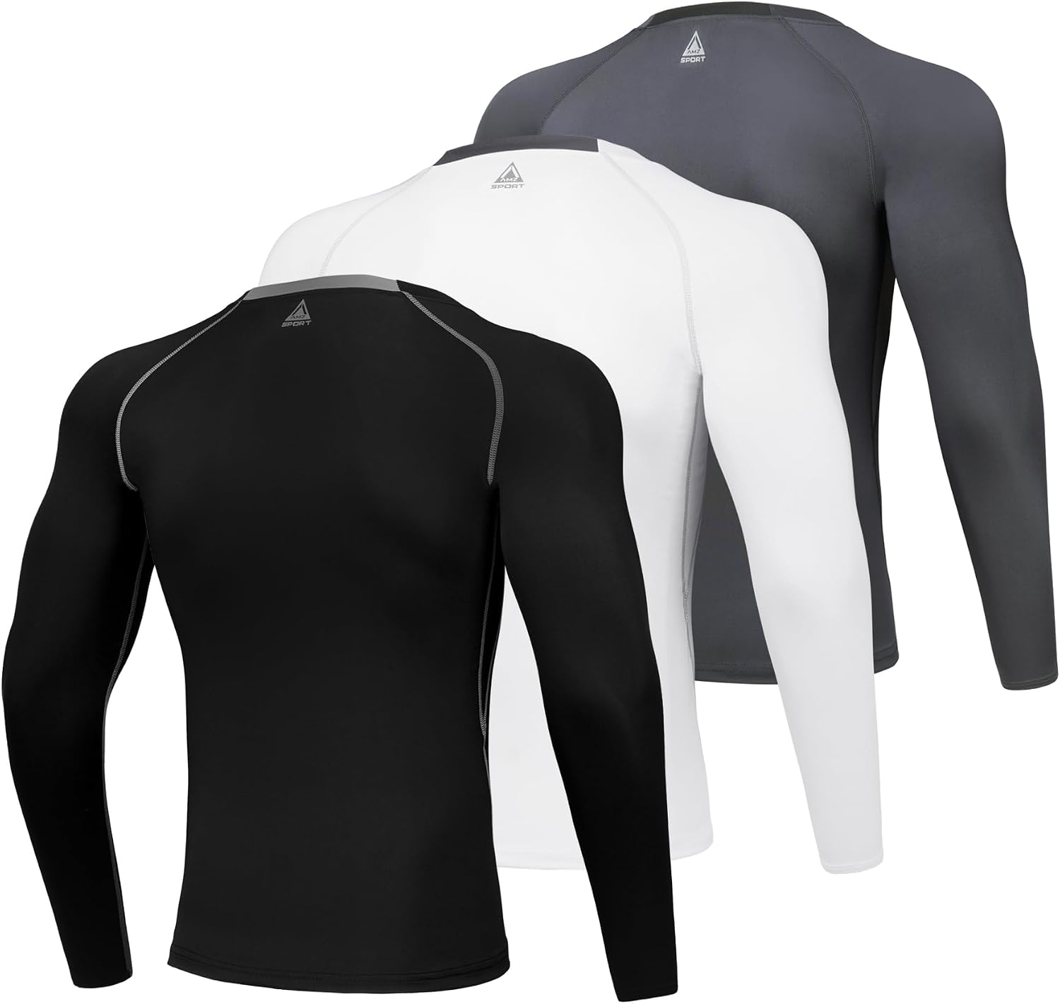 Thumbnail 2 de AMZSPORT Maglia Compressione Uomo 3 pezzi
